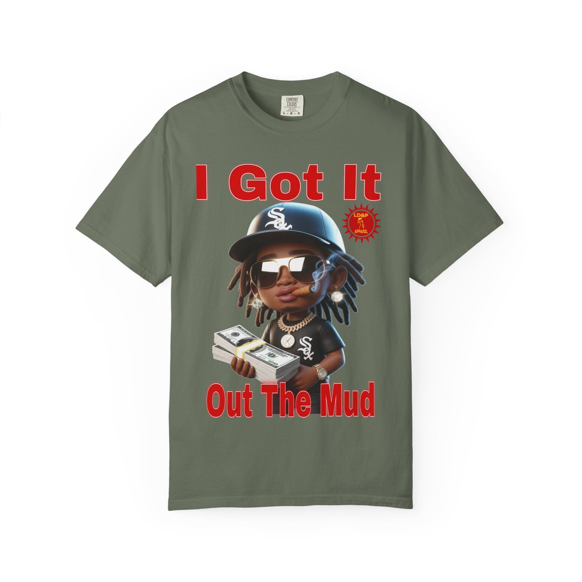T-Shirt Out The Mud Hustler - Unisex Garment-Dyed