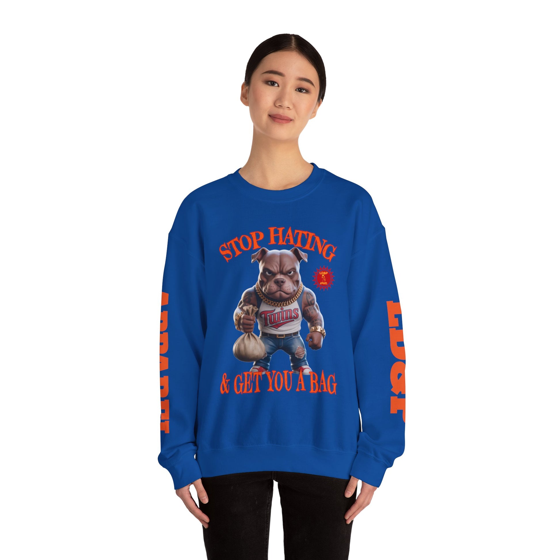 Unisex Sweatshirt Stop Hating LD&P Apparel Design