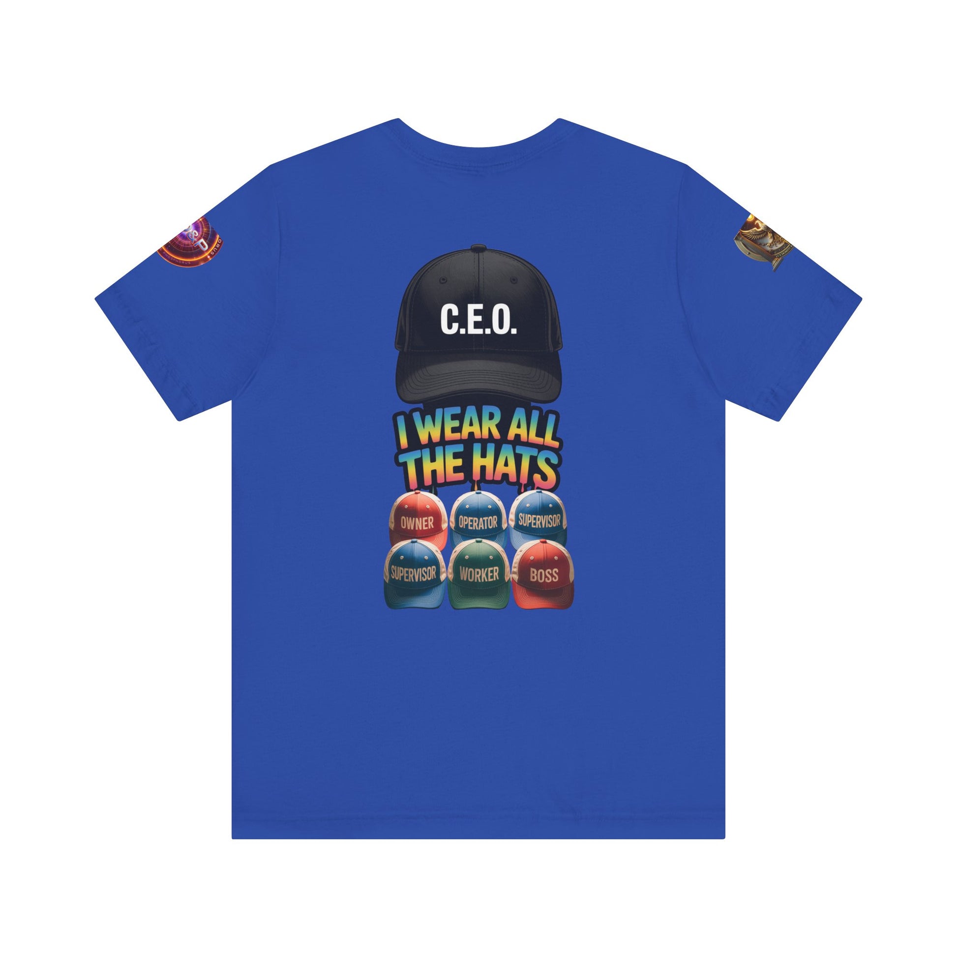 Entrepreneur Hat Unisex Tee - I Wear All The Hats Design