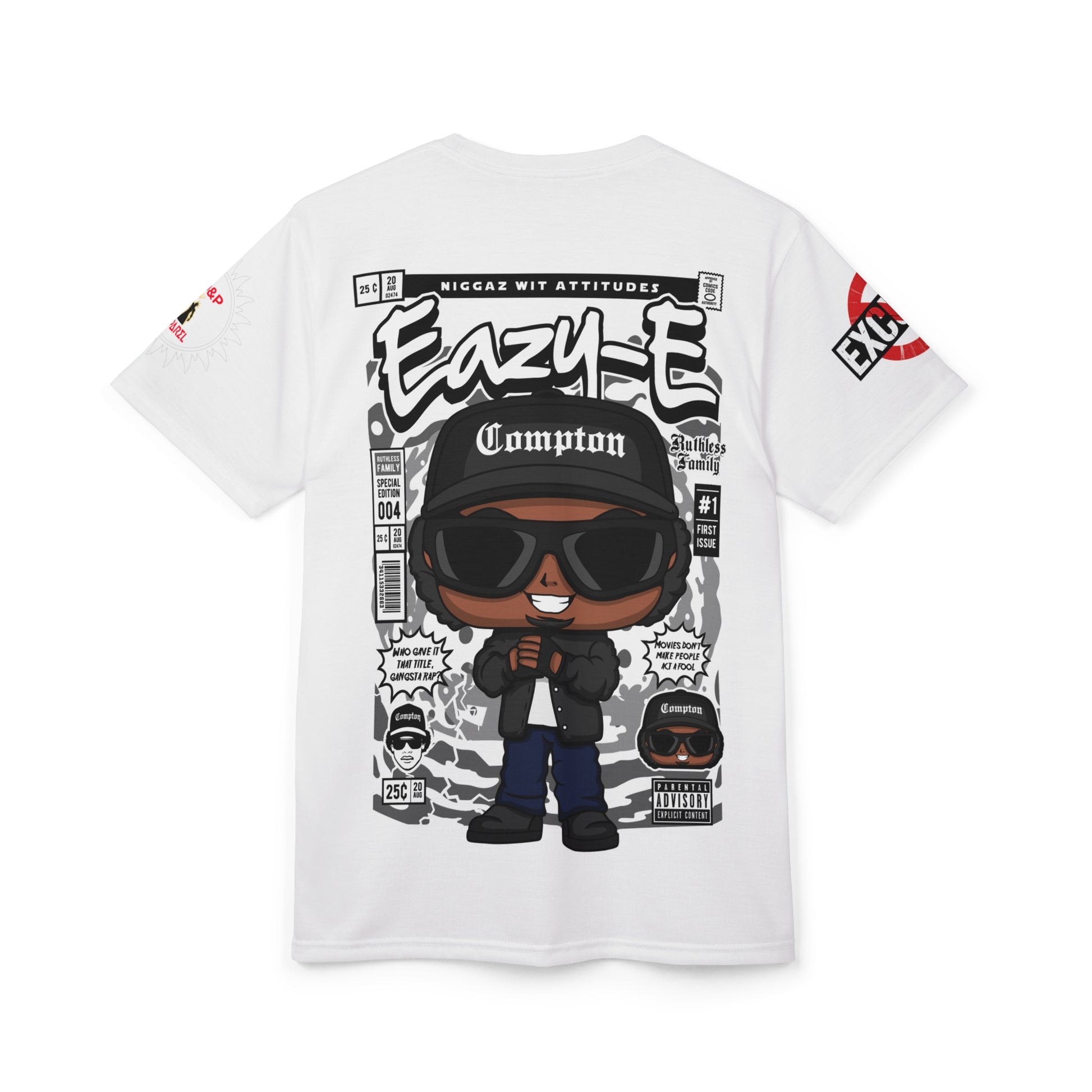 Eazy-E Compton Cartoon Tee LD&P APPAREL Light white