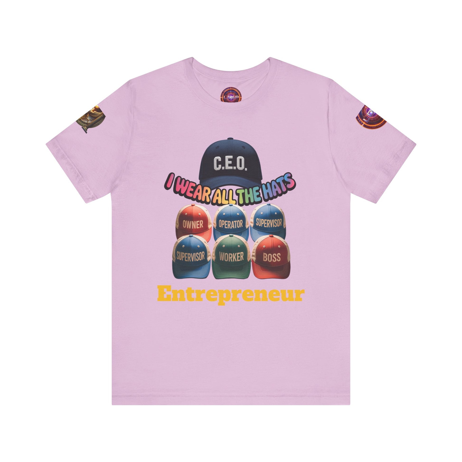 Entrepreneur Hat Unisex Tee - I Wear All The Hats Design