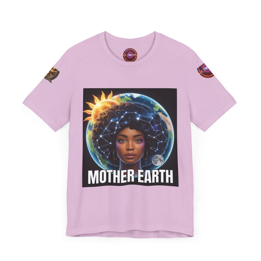 Earth Day Unisex Tee with Mother Earth Design LD&P