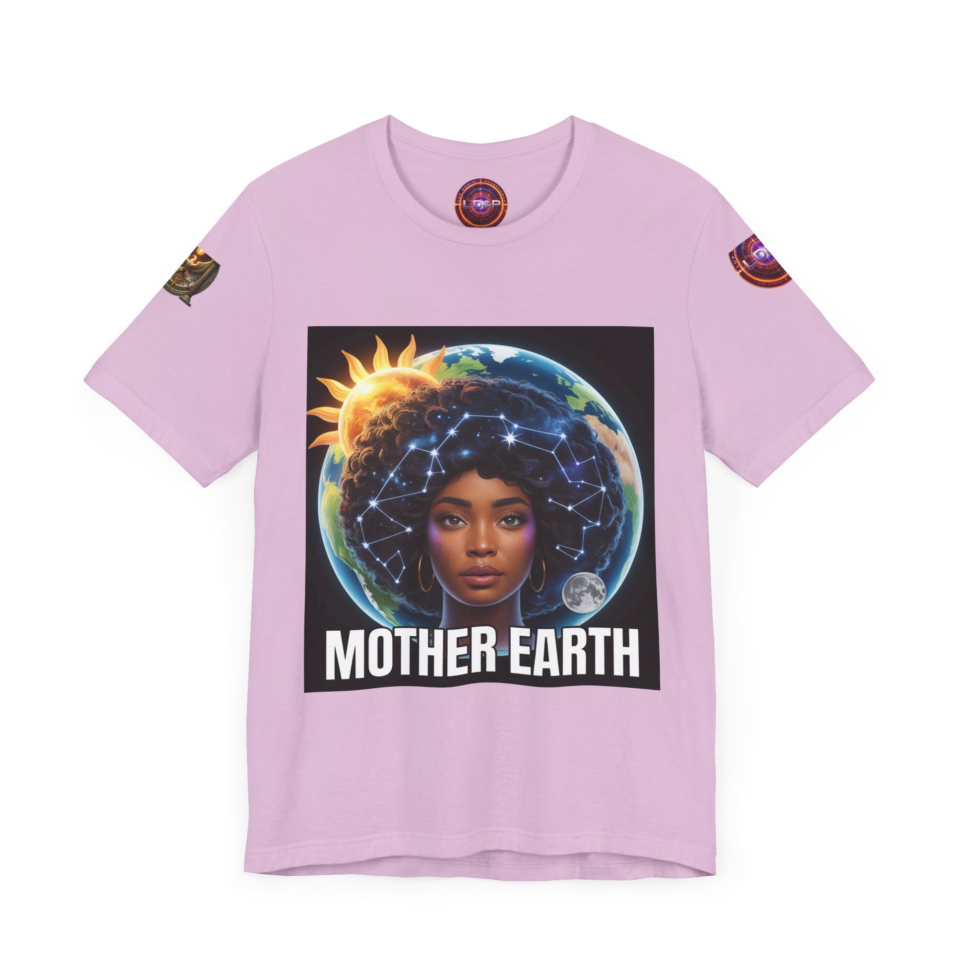Earth Day Unisex Tee with Mother Earth Design LD&P