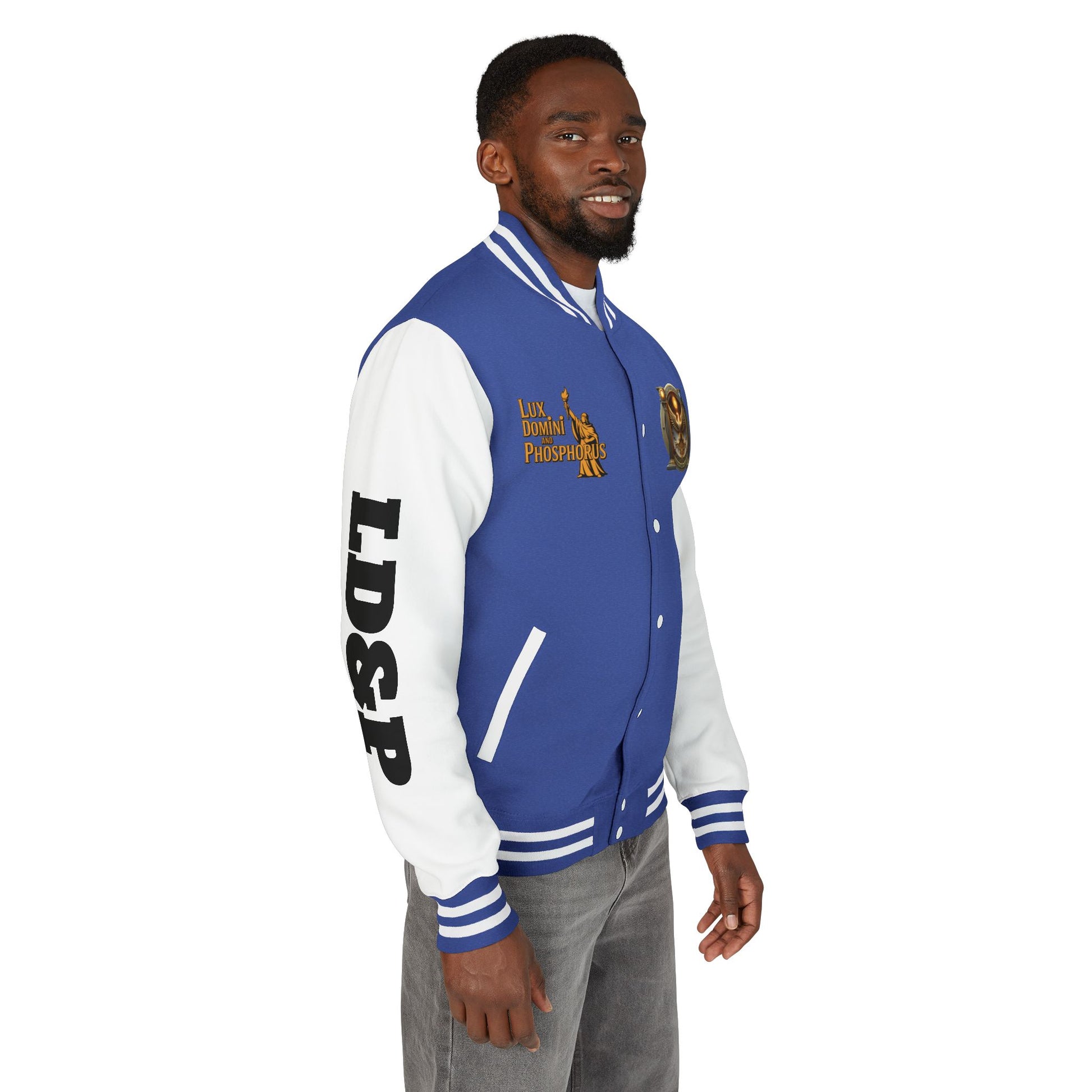 Letterman Jacket LD&P APPAREL Logo Design