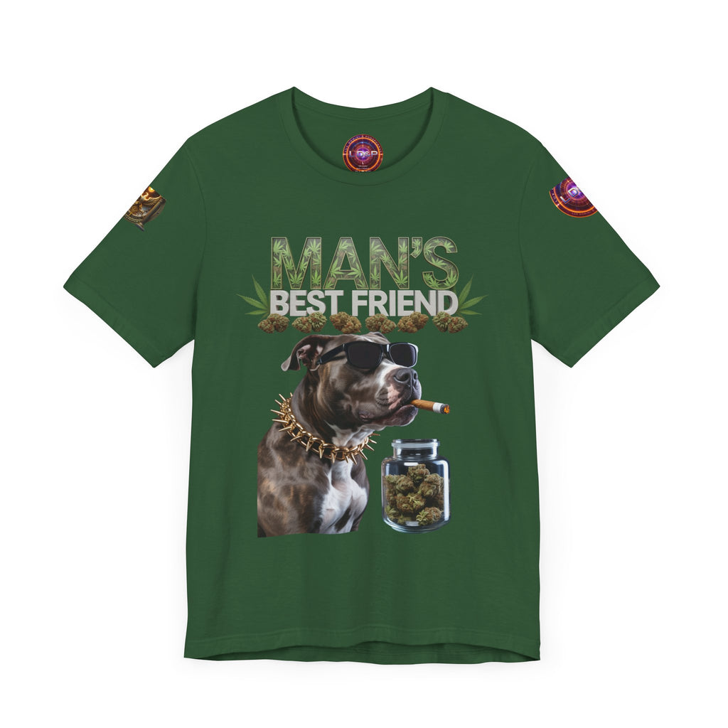 Unisex Tee Man's Best Friend Weed Design Shirt