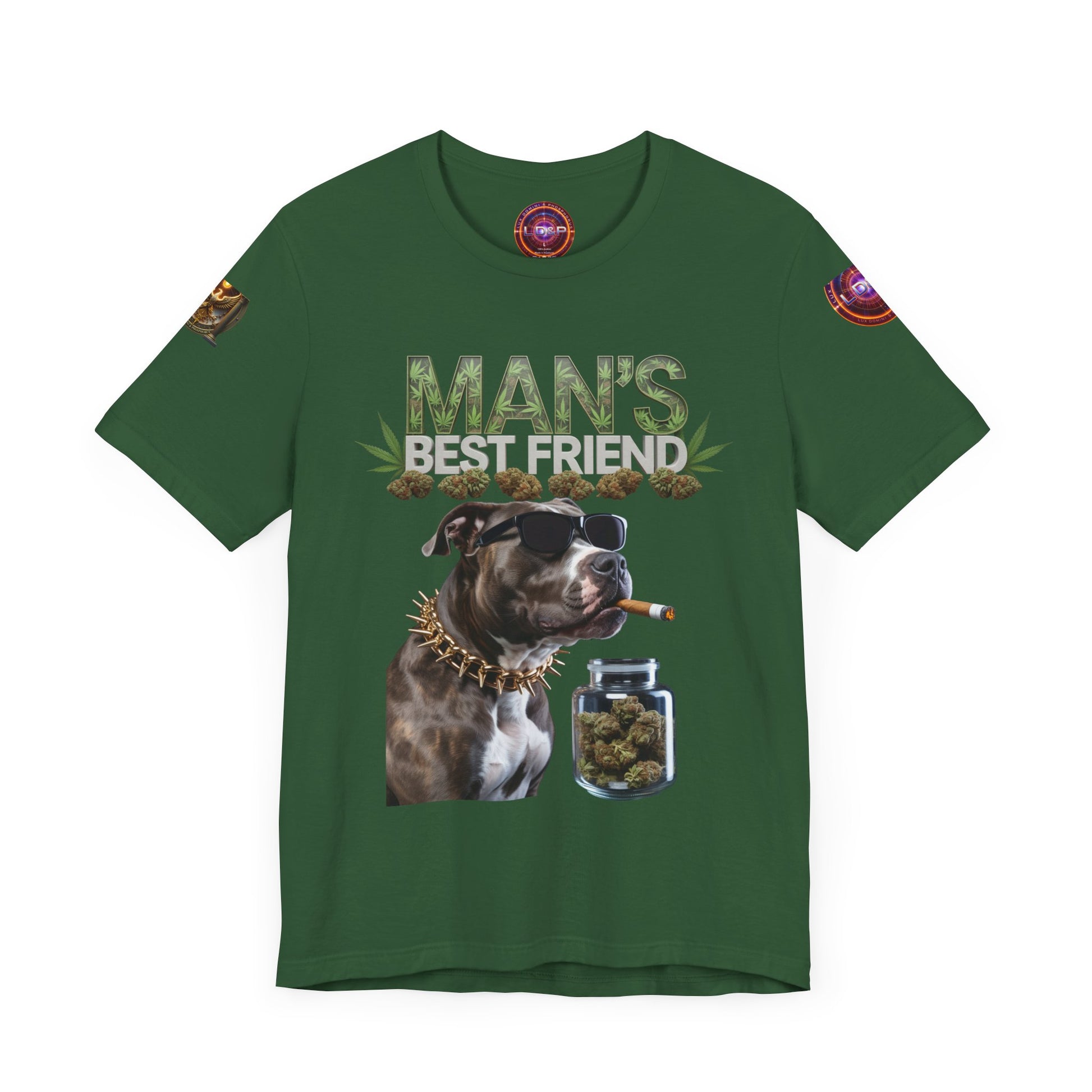 Unisex Tee Man's Best Friend Weed Design Shirt