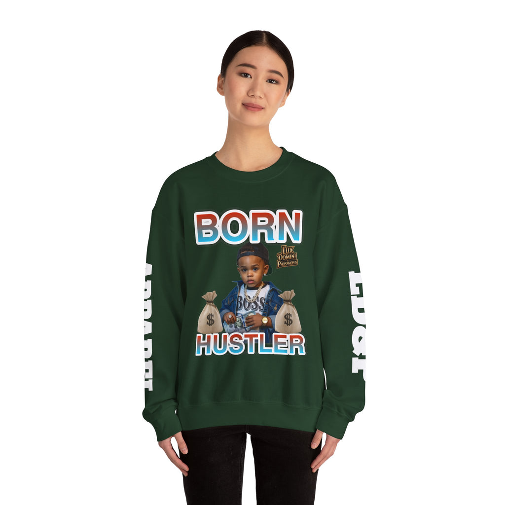 Crewneck Sweatshirt - Born Hustler LD&P Apparel