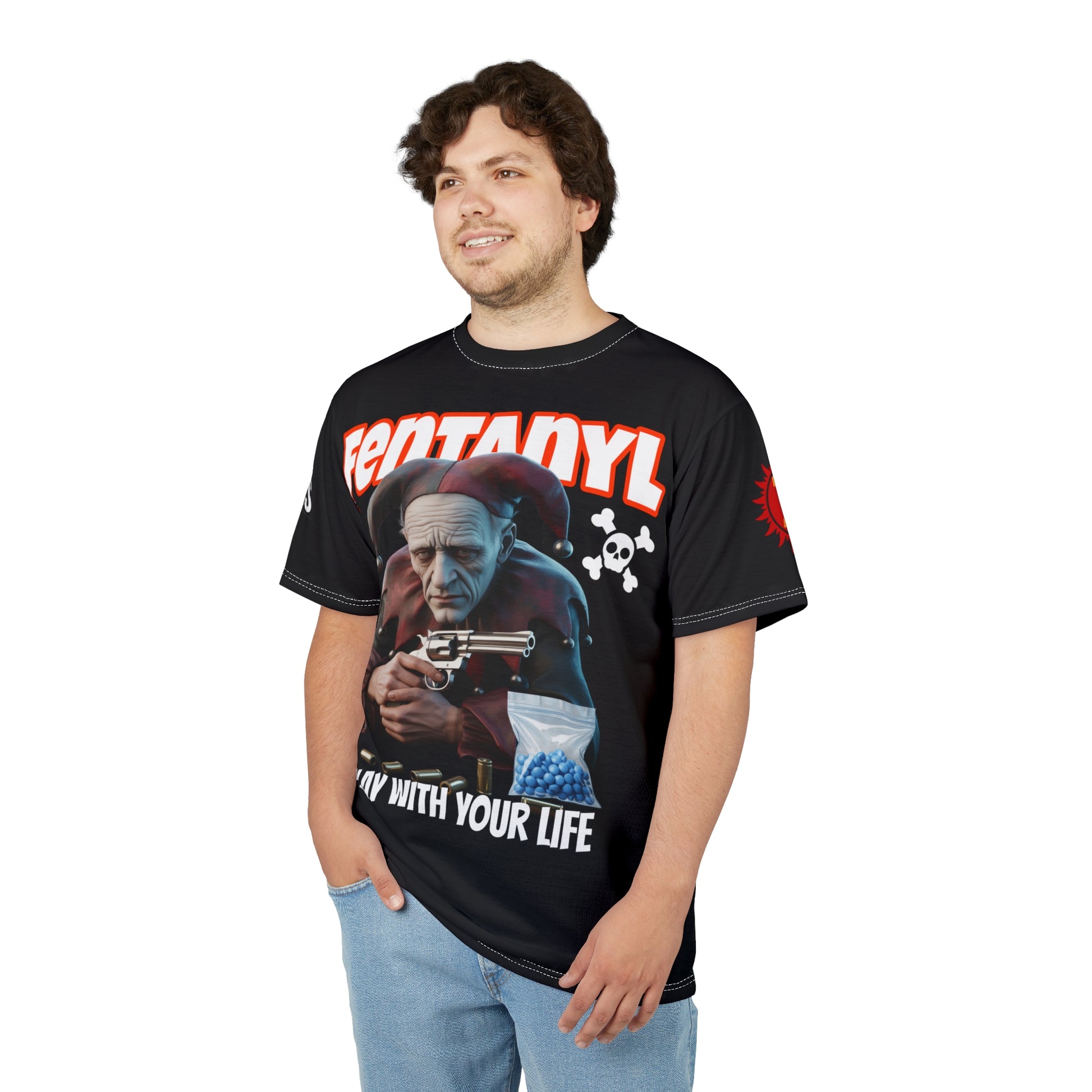 Fentanyl Awareness Graphic Tee — “Play With Your Life” Prevention Shirt
