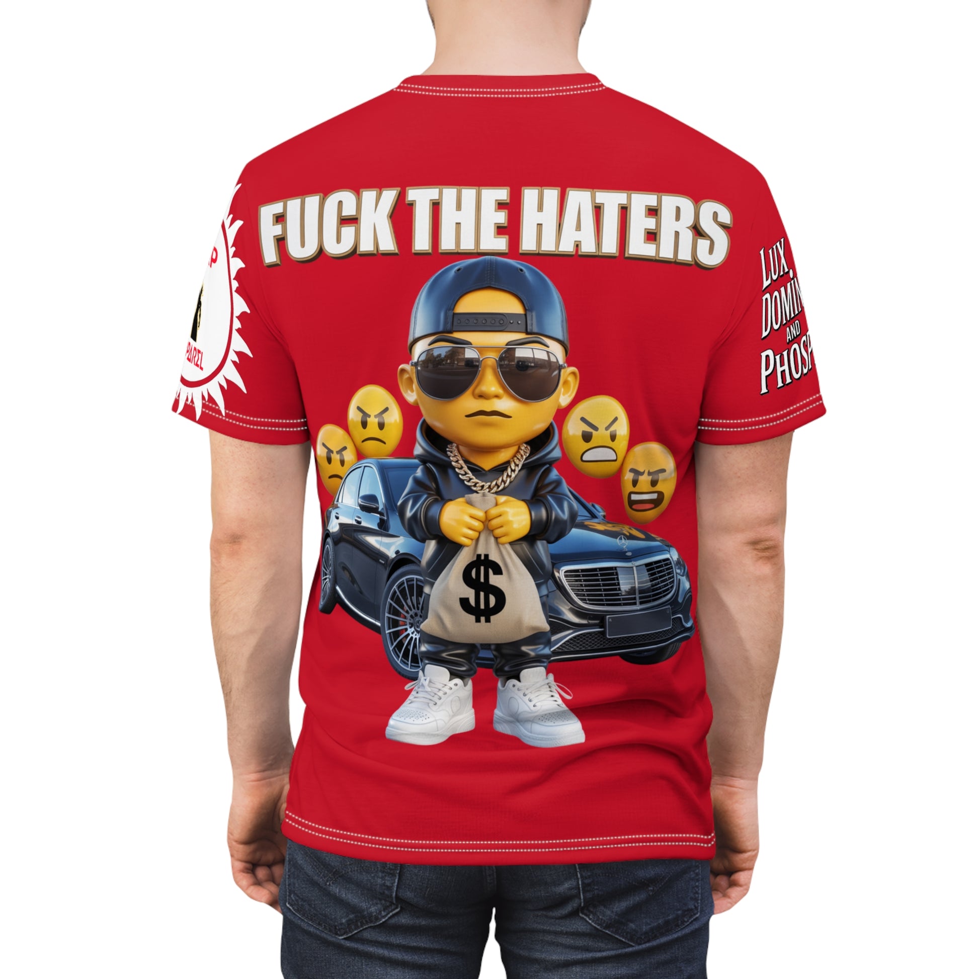 Fuck The Haters  Print Unisex Cut & Sew Tee