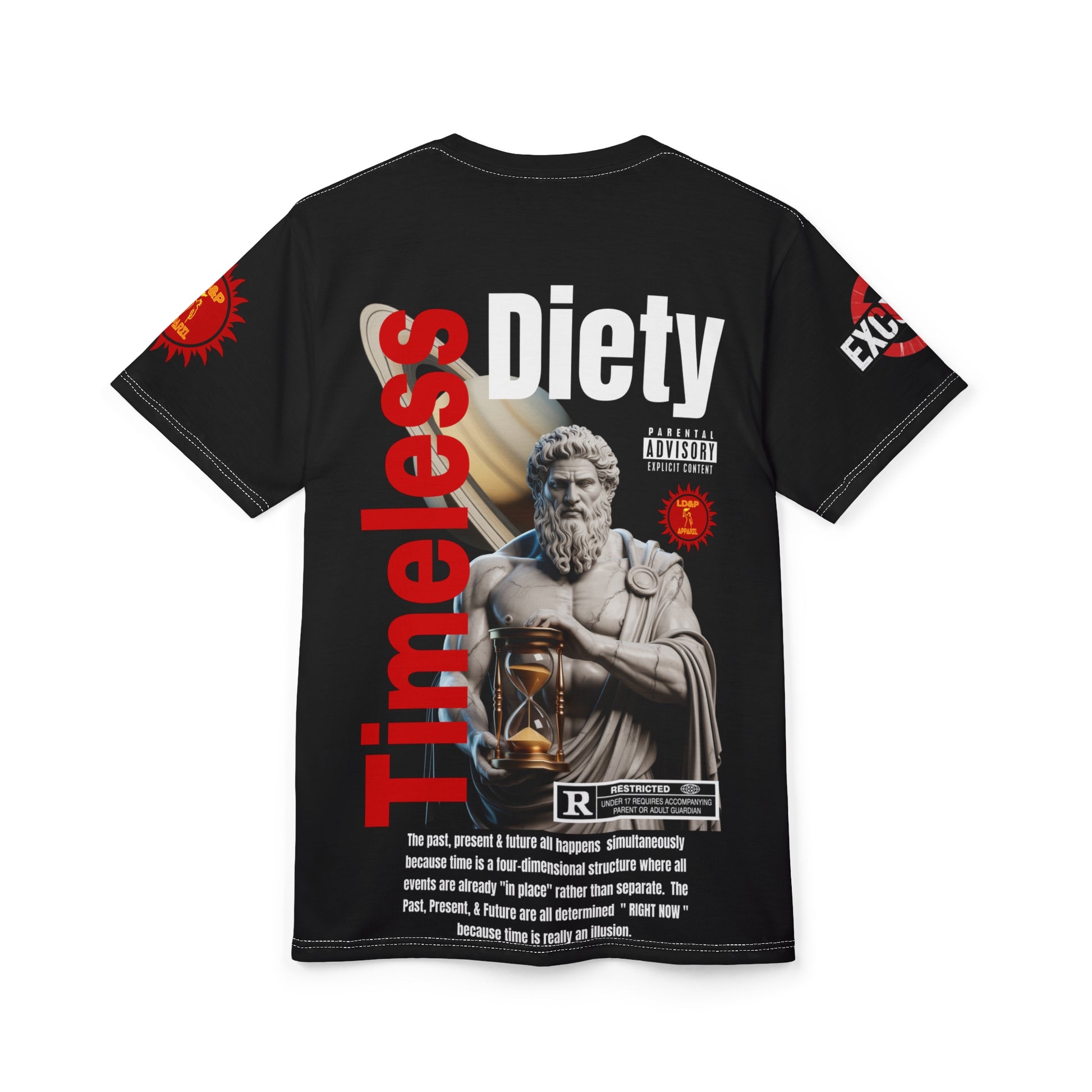 Timeless Diety Graphic Tee LD&P APPAREL Black