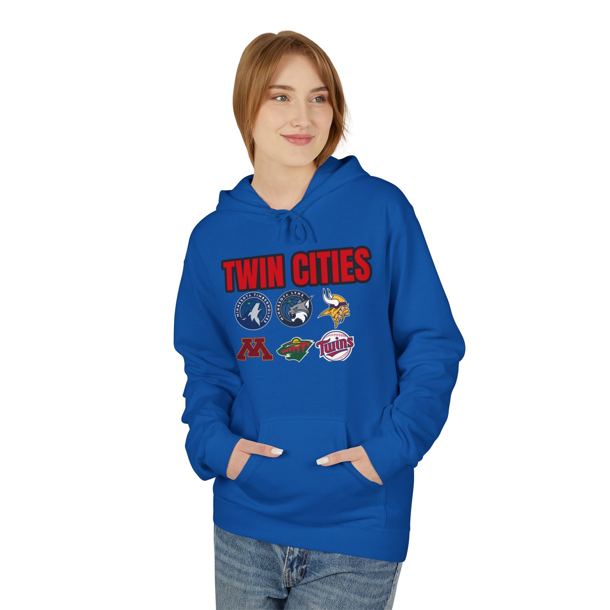 Fleece Hoodie Twin Cities Minneapolis St Paul Design