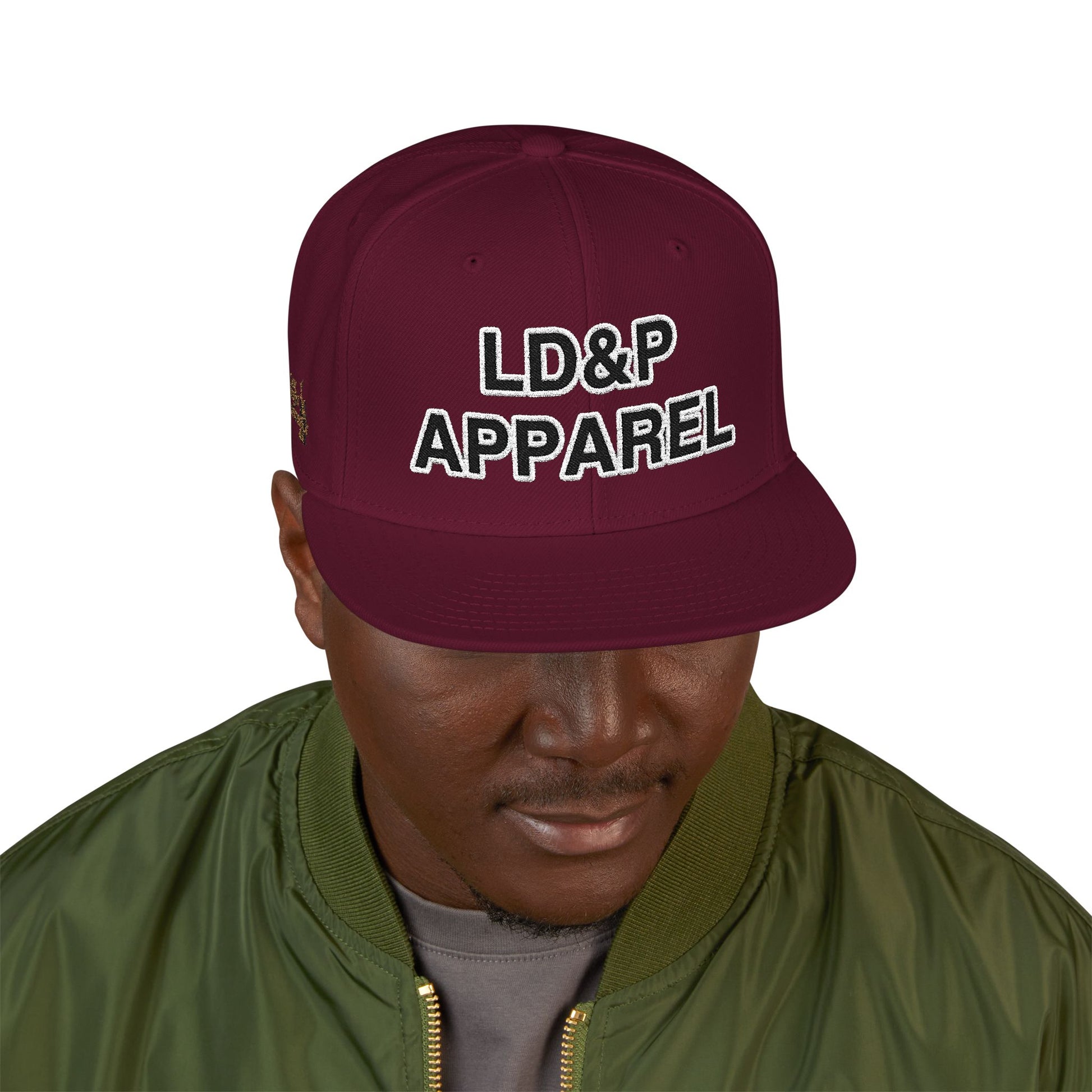 Embroidered Snapback Cap - LD&P Apparel Design