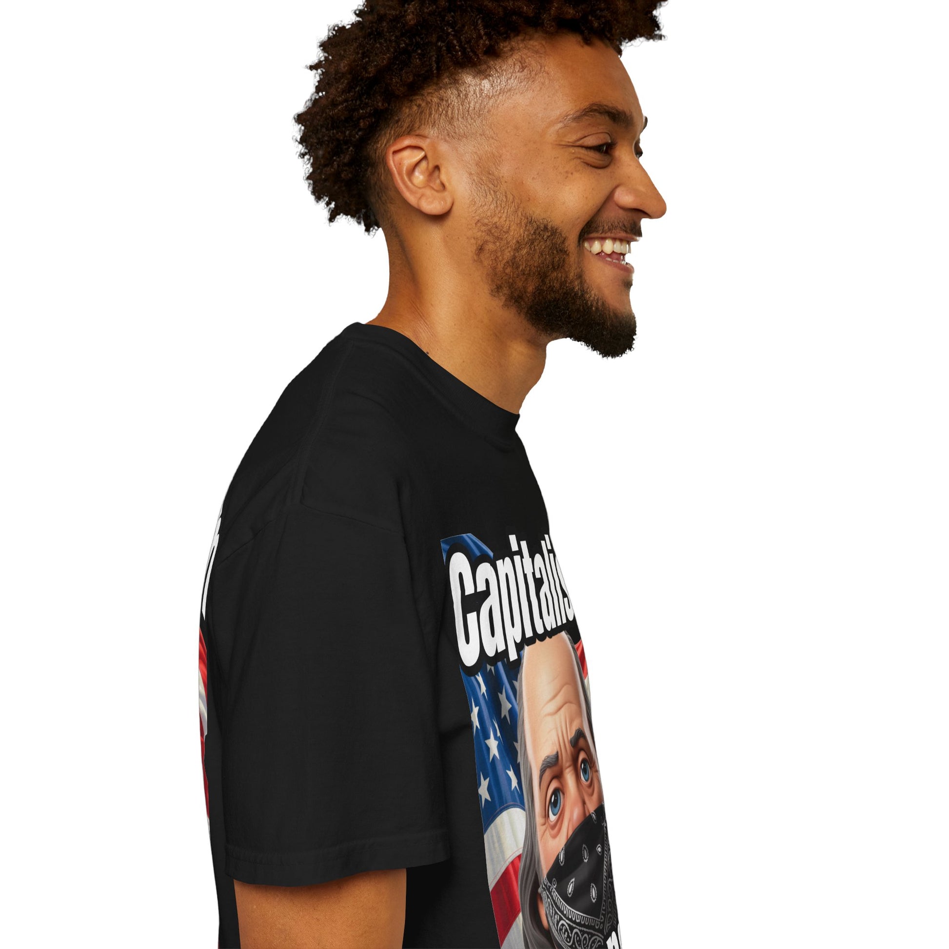 Garment-Dyed T-shirt capitalism is Gangsta