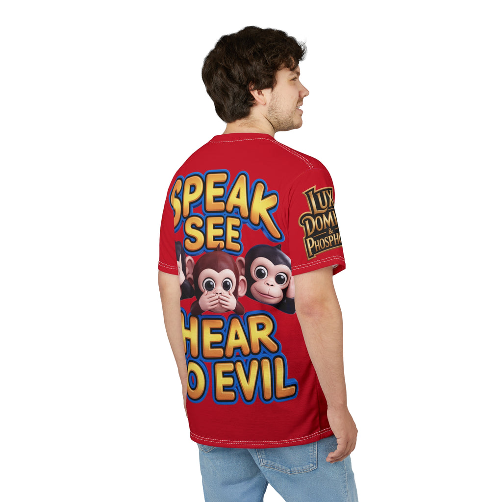T-Shirt Speak See Hear No Evil Red