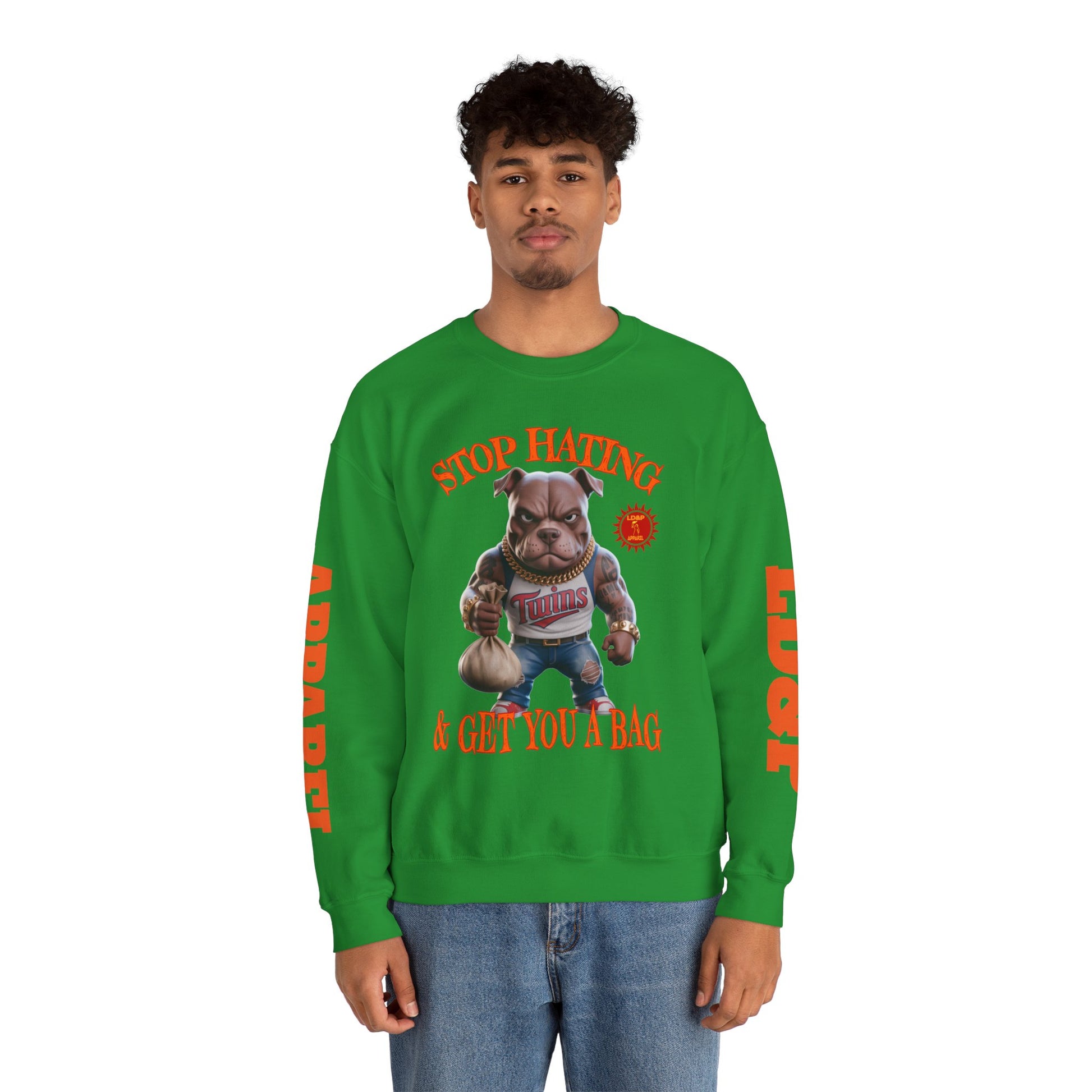Unisex Sweatshirt Stop Hating LD&P Apparel Design