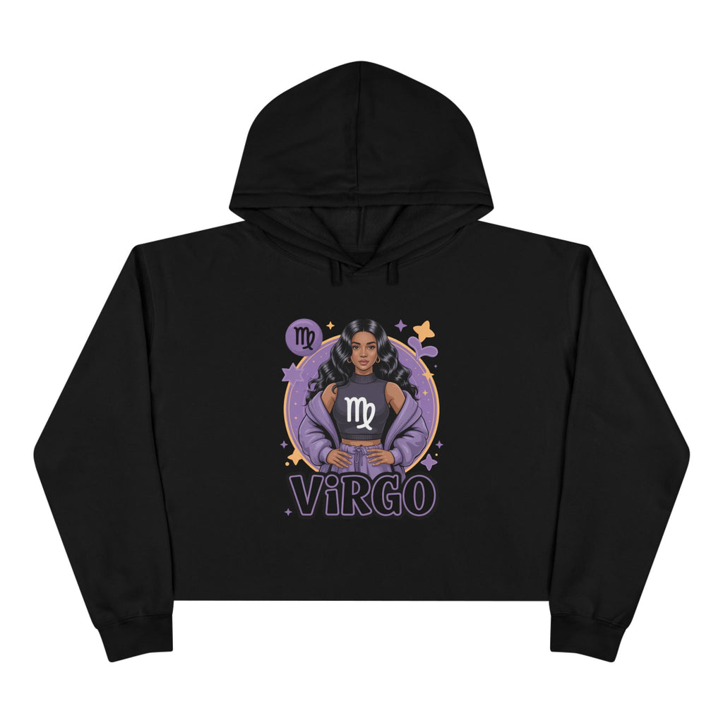 Virgo Zodiac Crop Hoodie