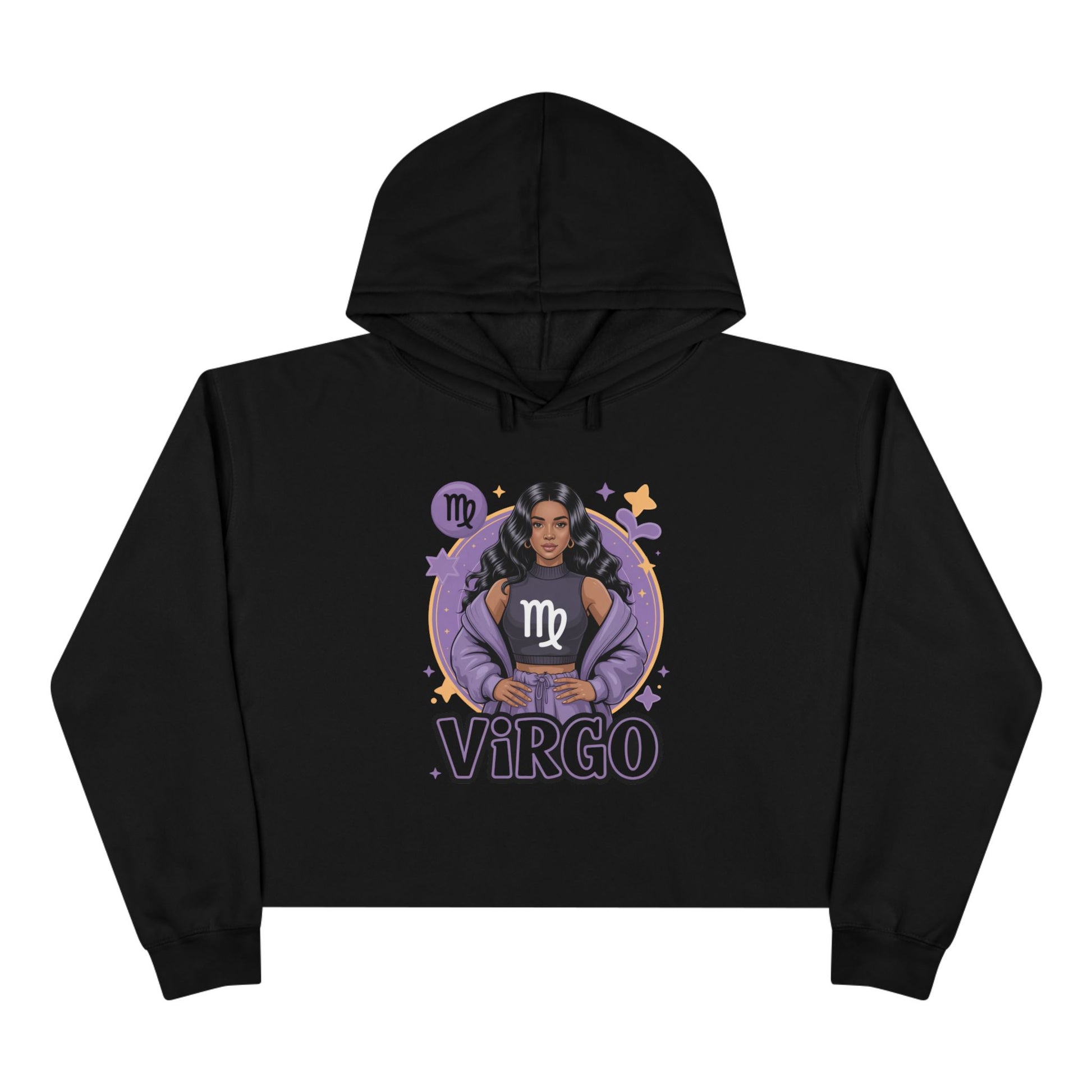 Virgo Zodiac Crop Hoodie