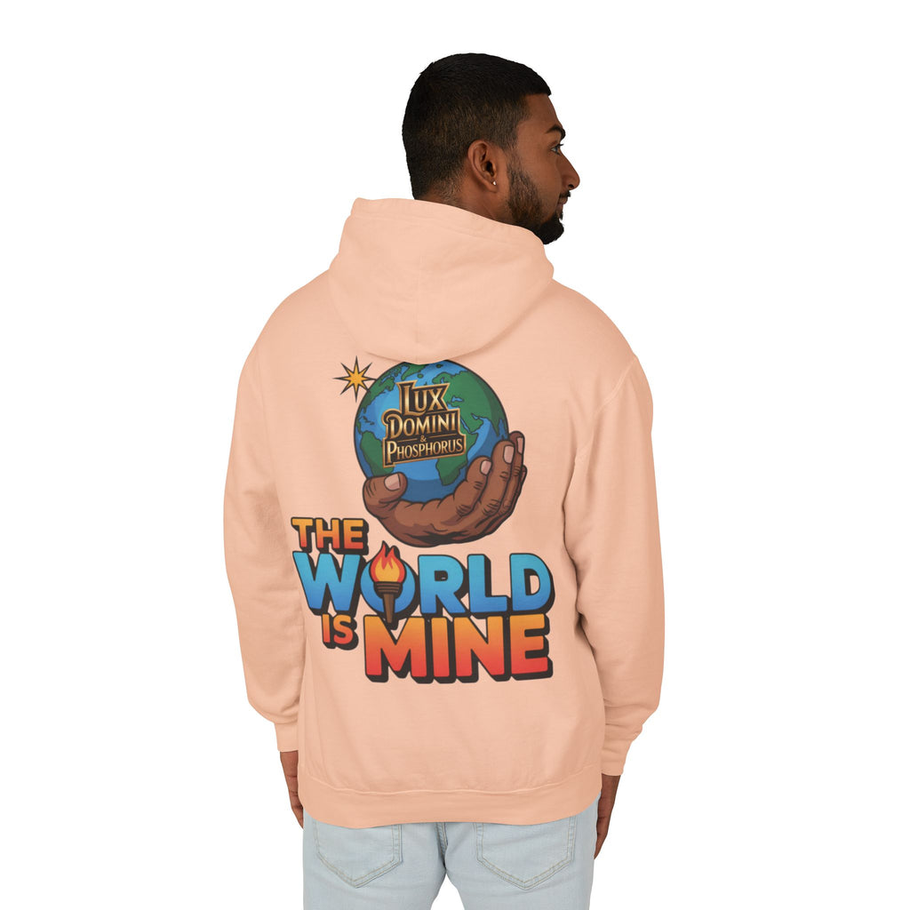 The World Is Mine Hooded Sweatshirt, Unisex Lightweight Pullover, King of the Jungle Sweatshirt, Animal Lover Gift, Cool Casual Wear