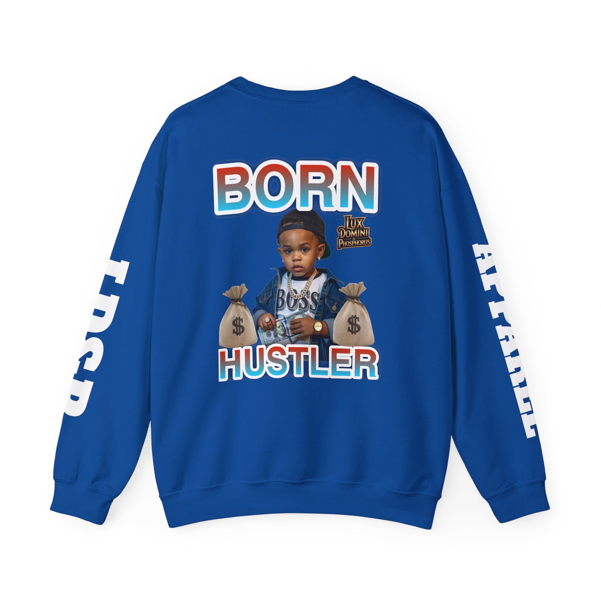 Crewneck Sweatshirt - Born Hustler LD&P Apparel
