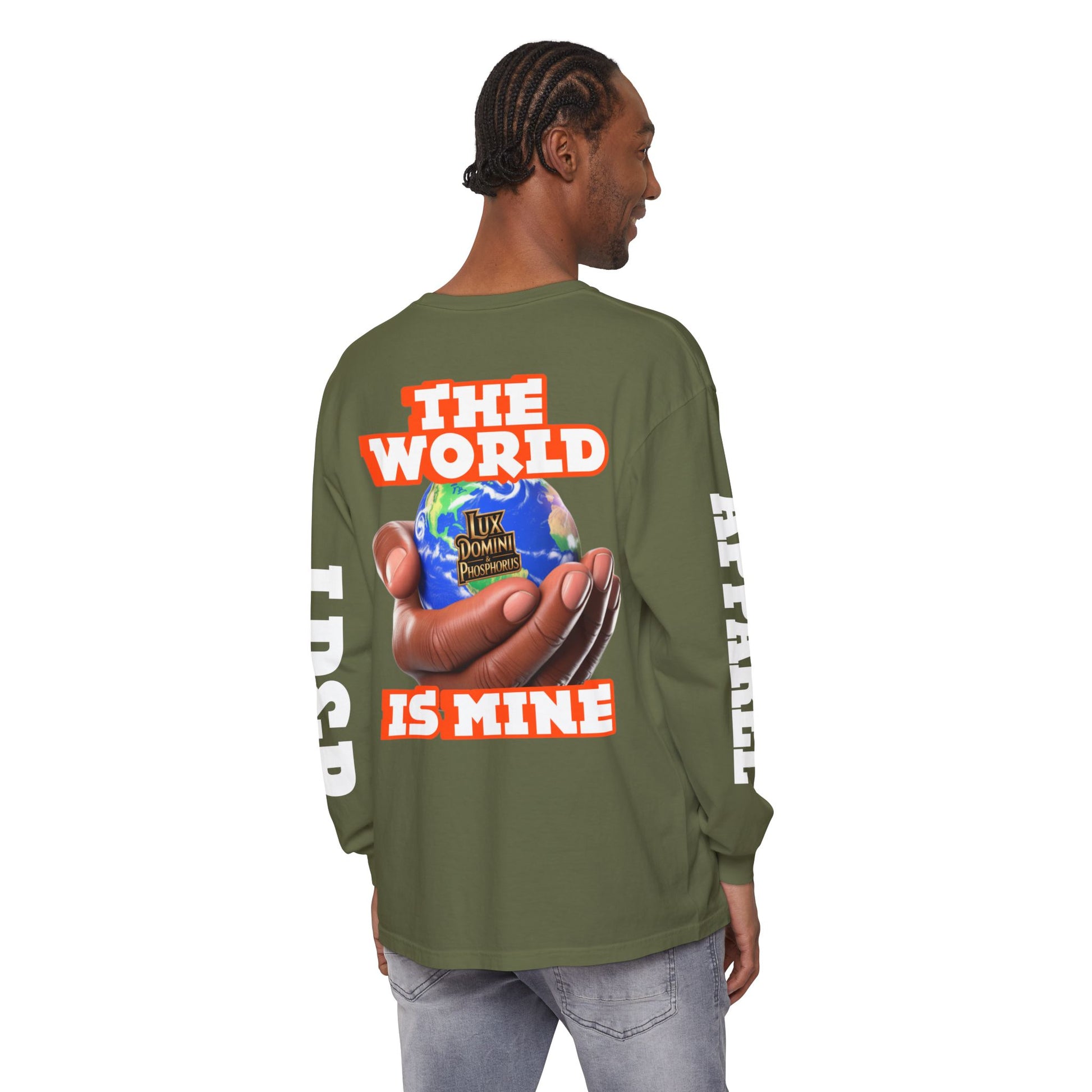 The World Is Mine Design Long Sleeve T-Shirt LD&P APPAREL DESIGN