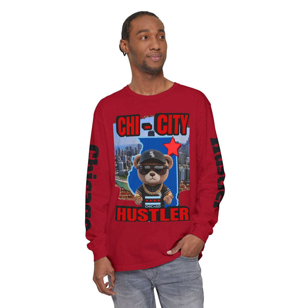 Chi-City Hustler Long Sleeve T-Shirt — LD&P Apparel