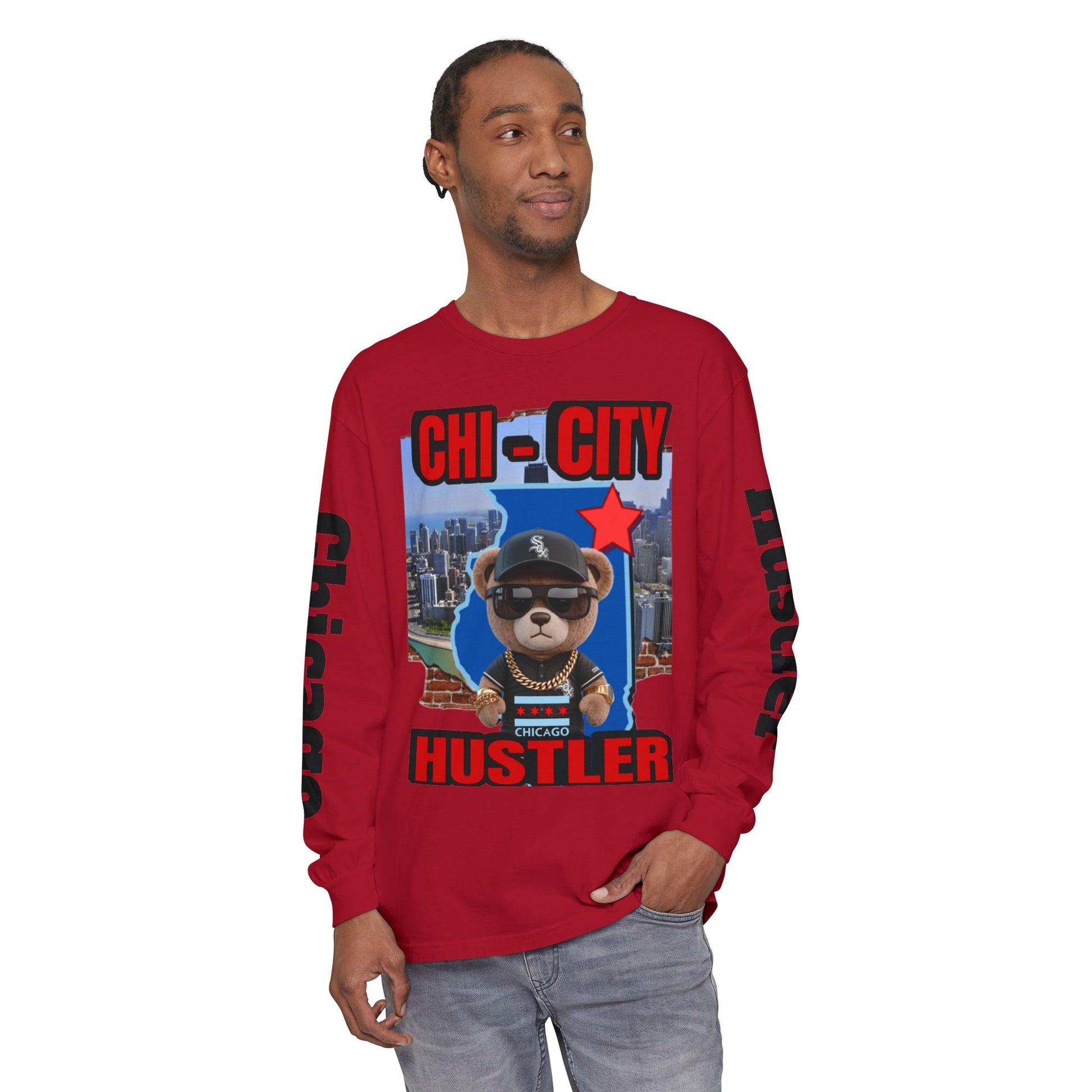 Chi-City Hustler Long Sleeve T-Shirt — LD&P Apparel