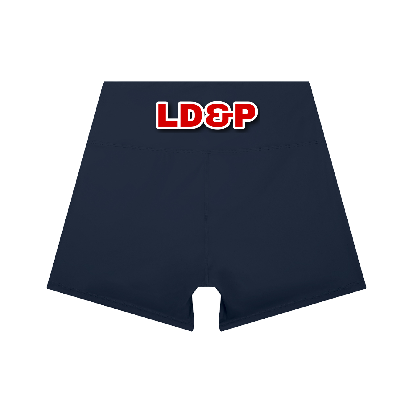 Women’s High-Waist Color Block LD&P APPAREL Yoga Shorts