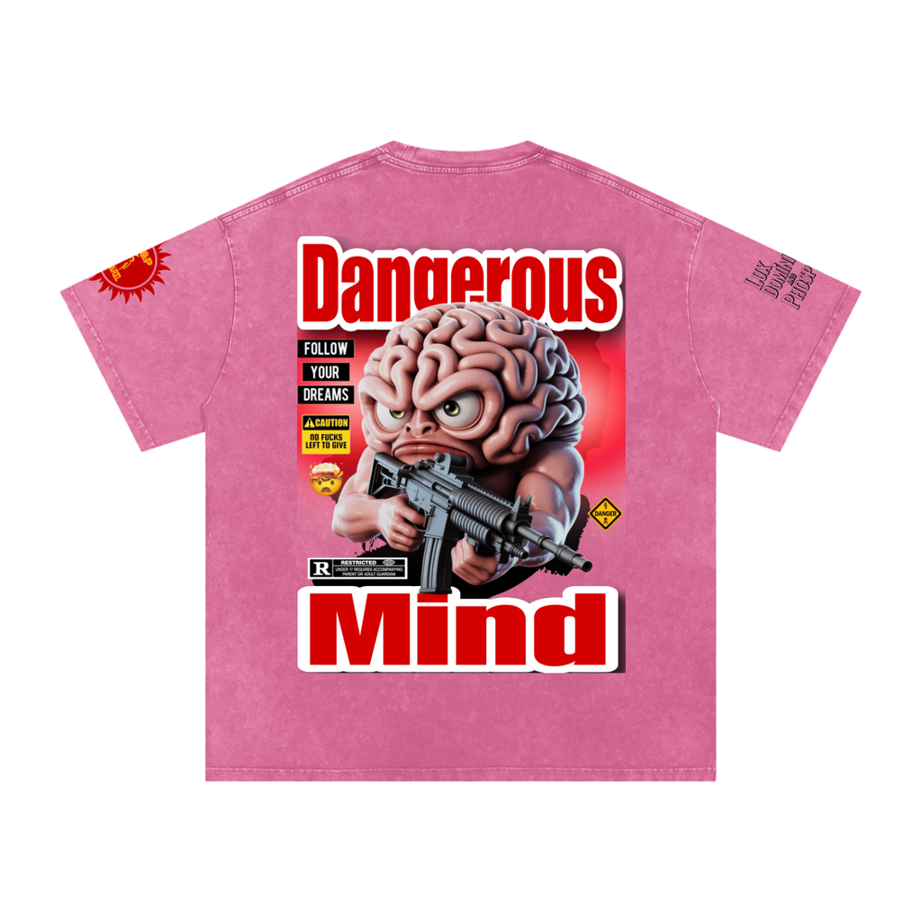 Dangerous Mind Washed Oversized Cotton T-Shirt