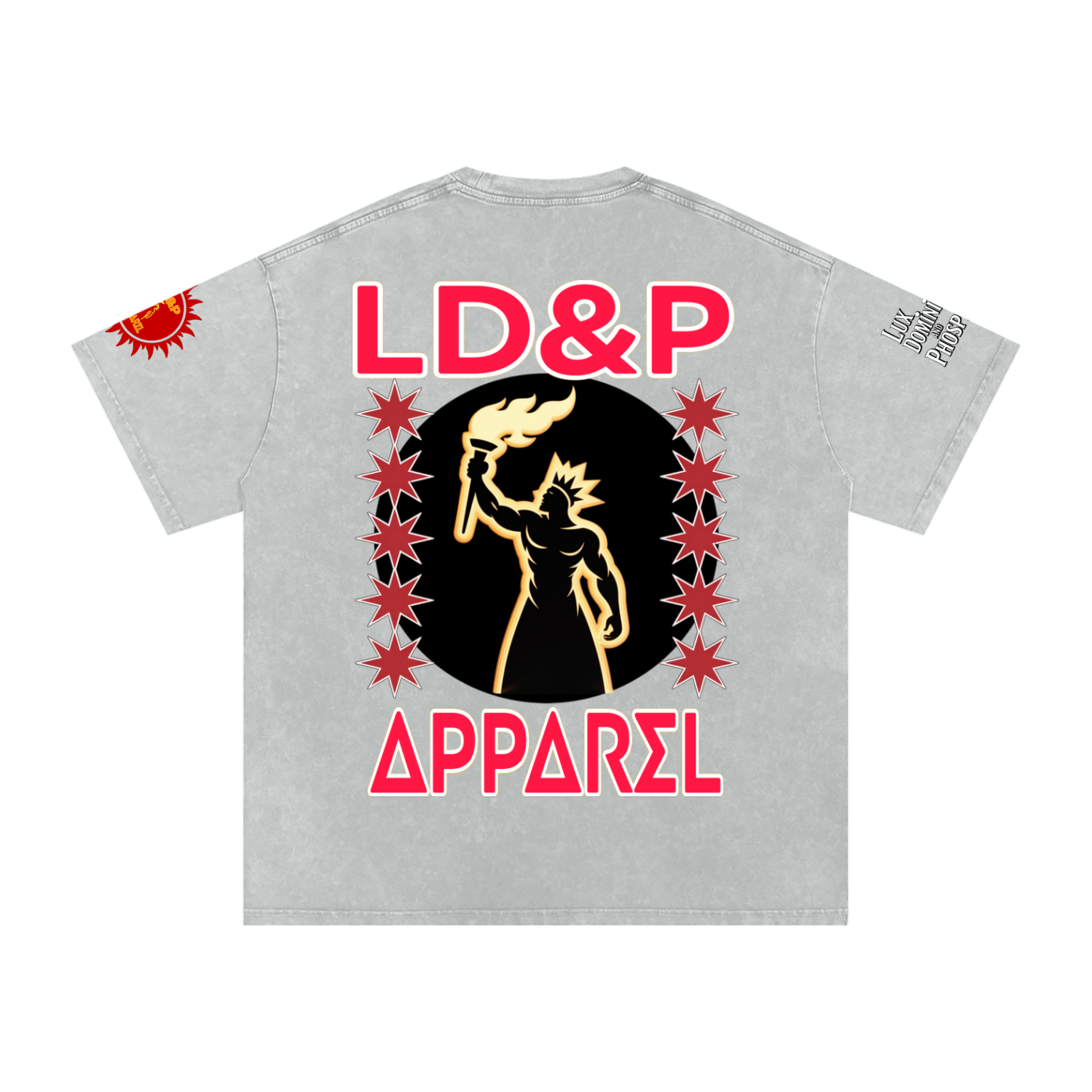 Snow Washed Oversized  LD&P Apparel Cotton T-Shirt