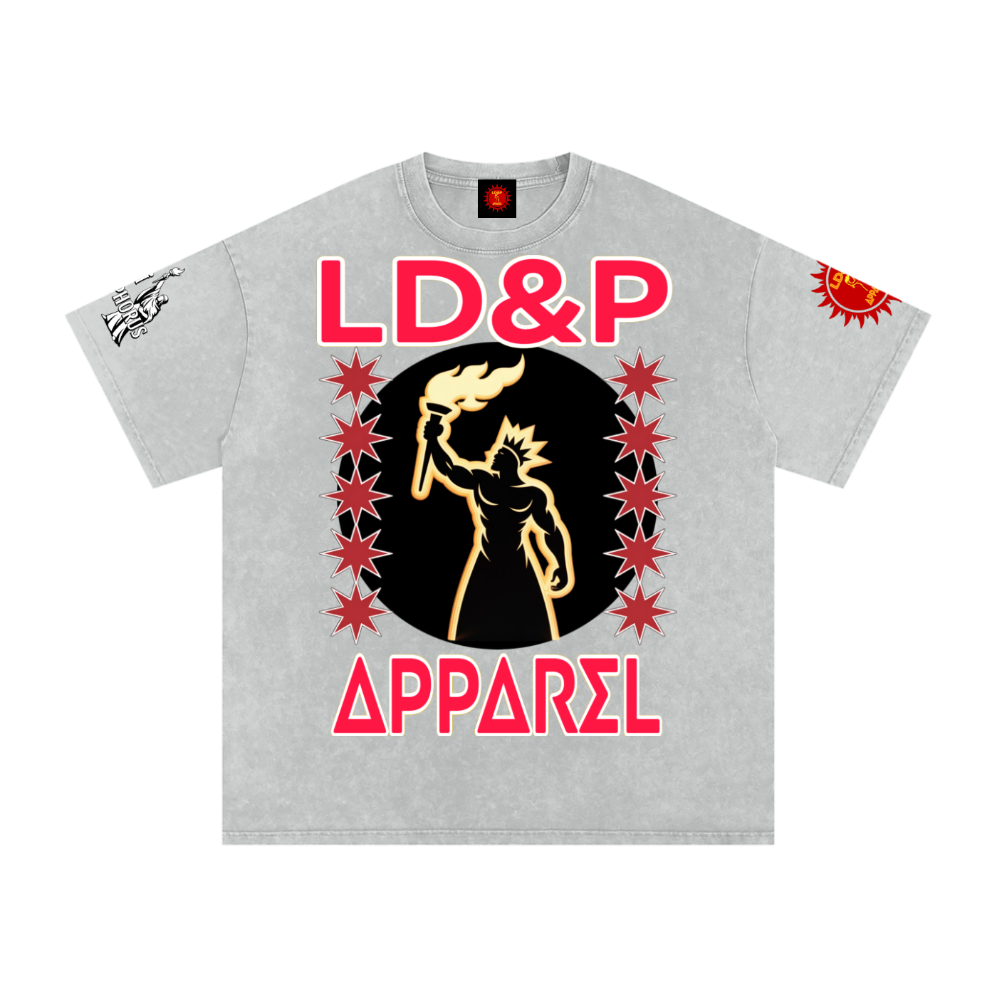 Snow Washed Oversized  LD&P Apparel Cotton T-Shirt