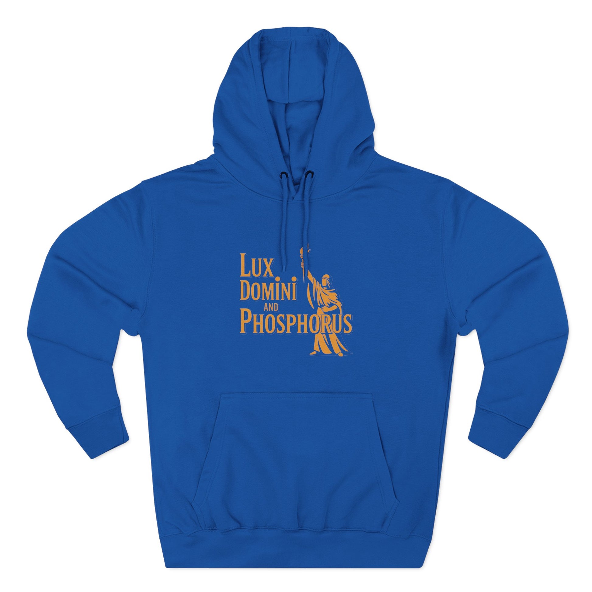 Fleece Hoodie Lux Domini and Phosphorus Apparel Design