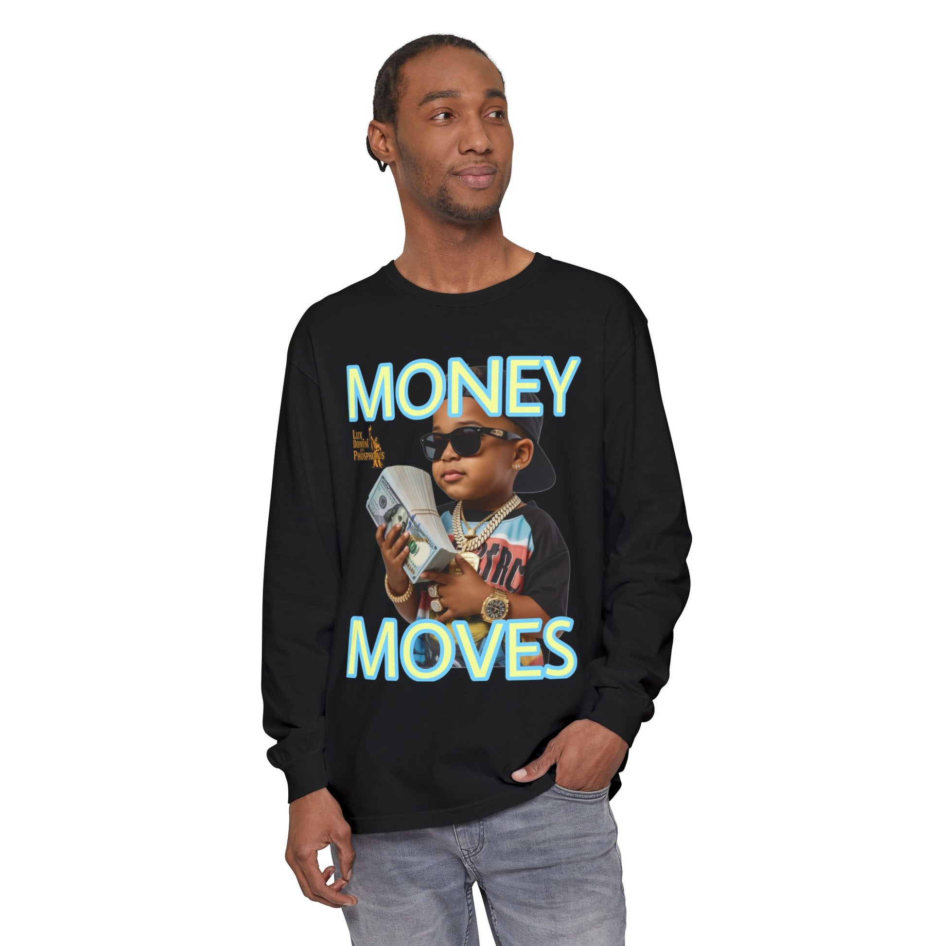 Long Sleeve T-Shirt - Money Moves LD&P APPAREL