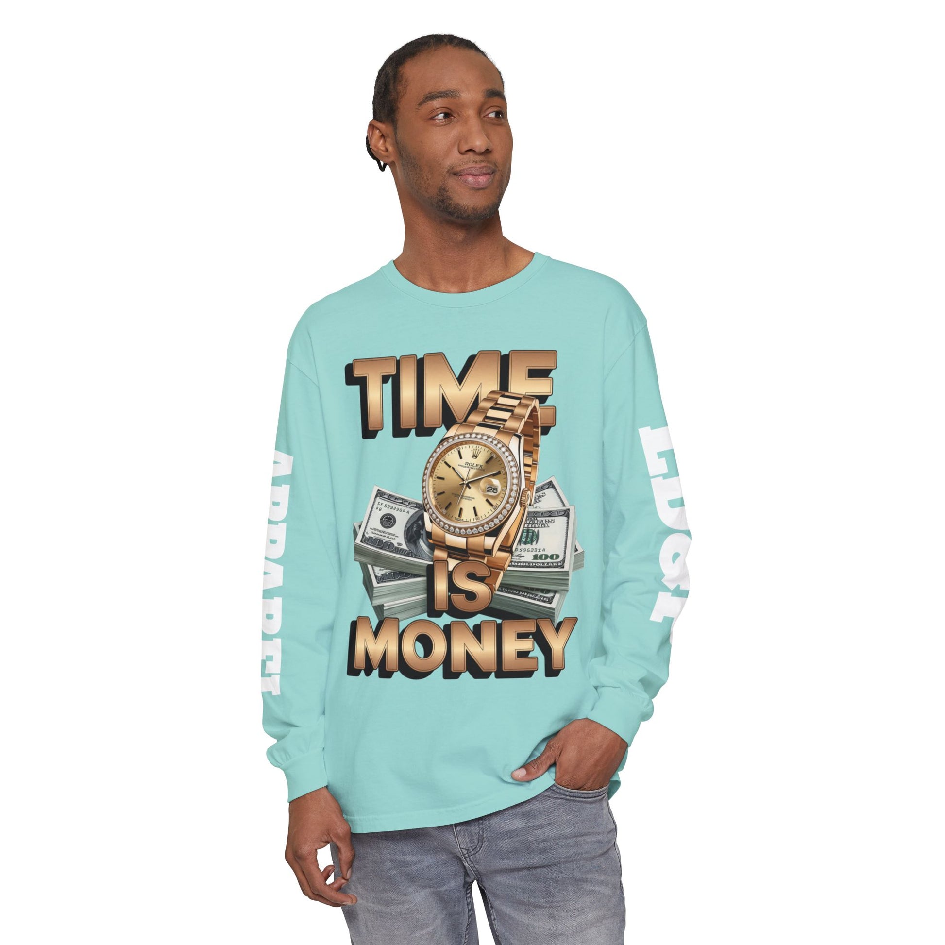 Long Sleeve T-Shirt Time is MONEY Design