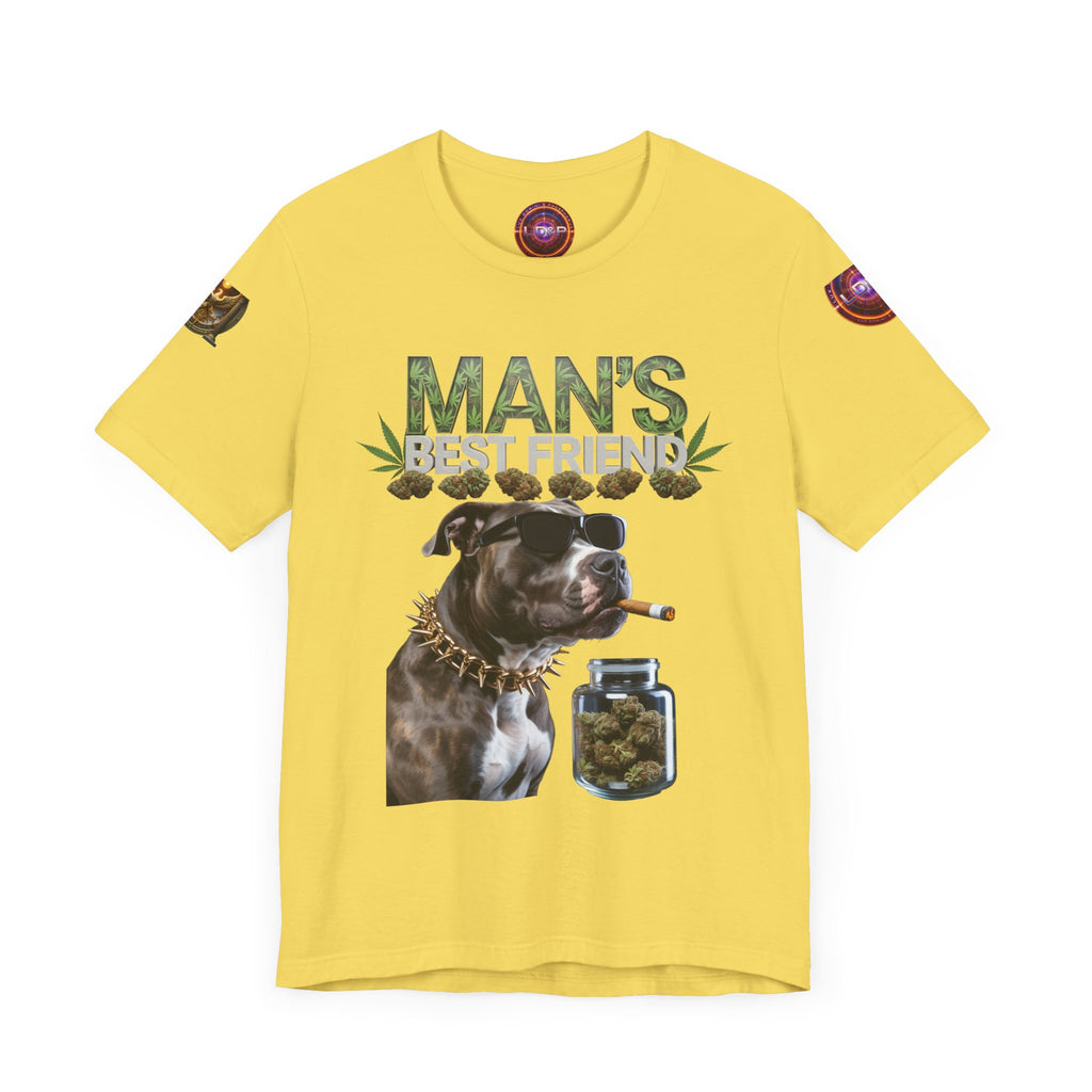 Unisex Tee Man's Best Friend Weed Design Shirt