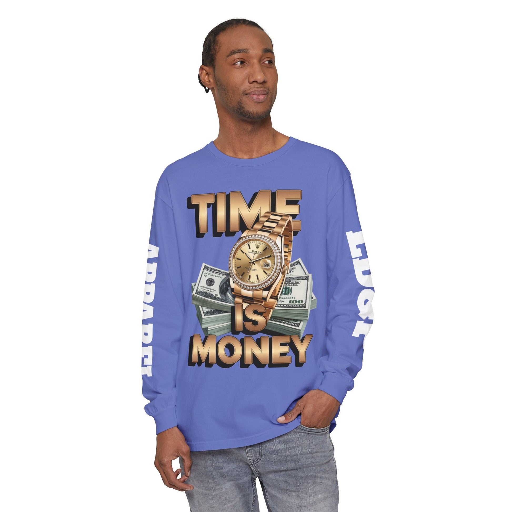 Long Sleeve T-Shirt Time is MONEY Design