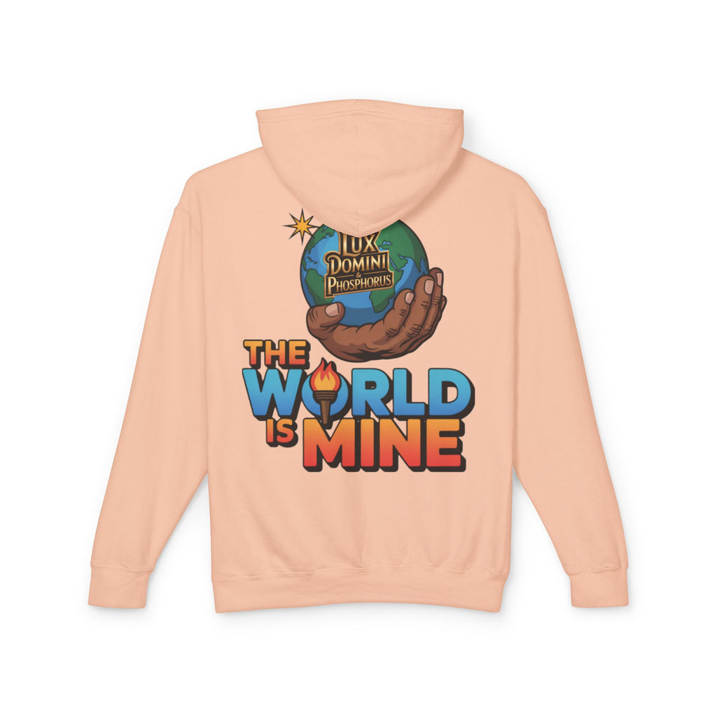 The World Is Mine Hooded Sweatshirt, Unisex Lightweight Pullover, King of the Jungle Sweatshirt, Animal Lover Gift, Cool Casual Wear