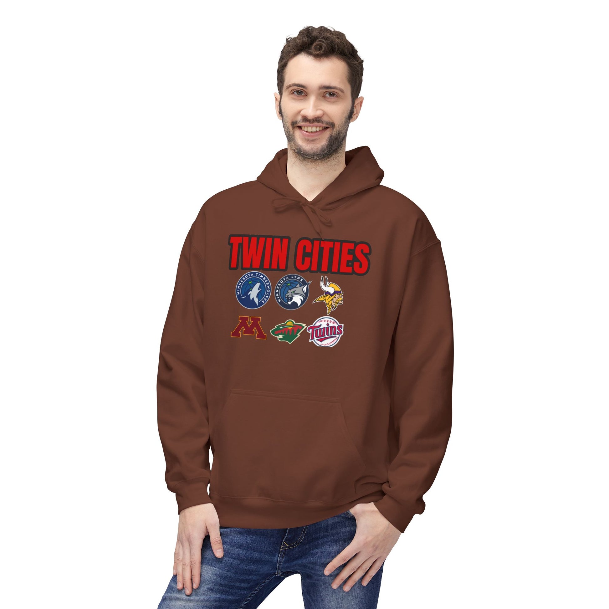 Fleece Hoodie Twin Cities Minneapolis St Paul Design