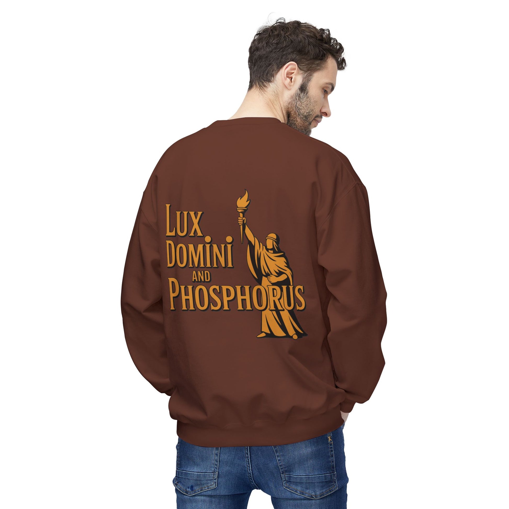 "Lux Domini and Phosphorus" crew-neck sweatshirt