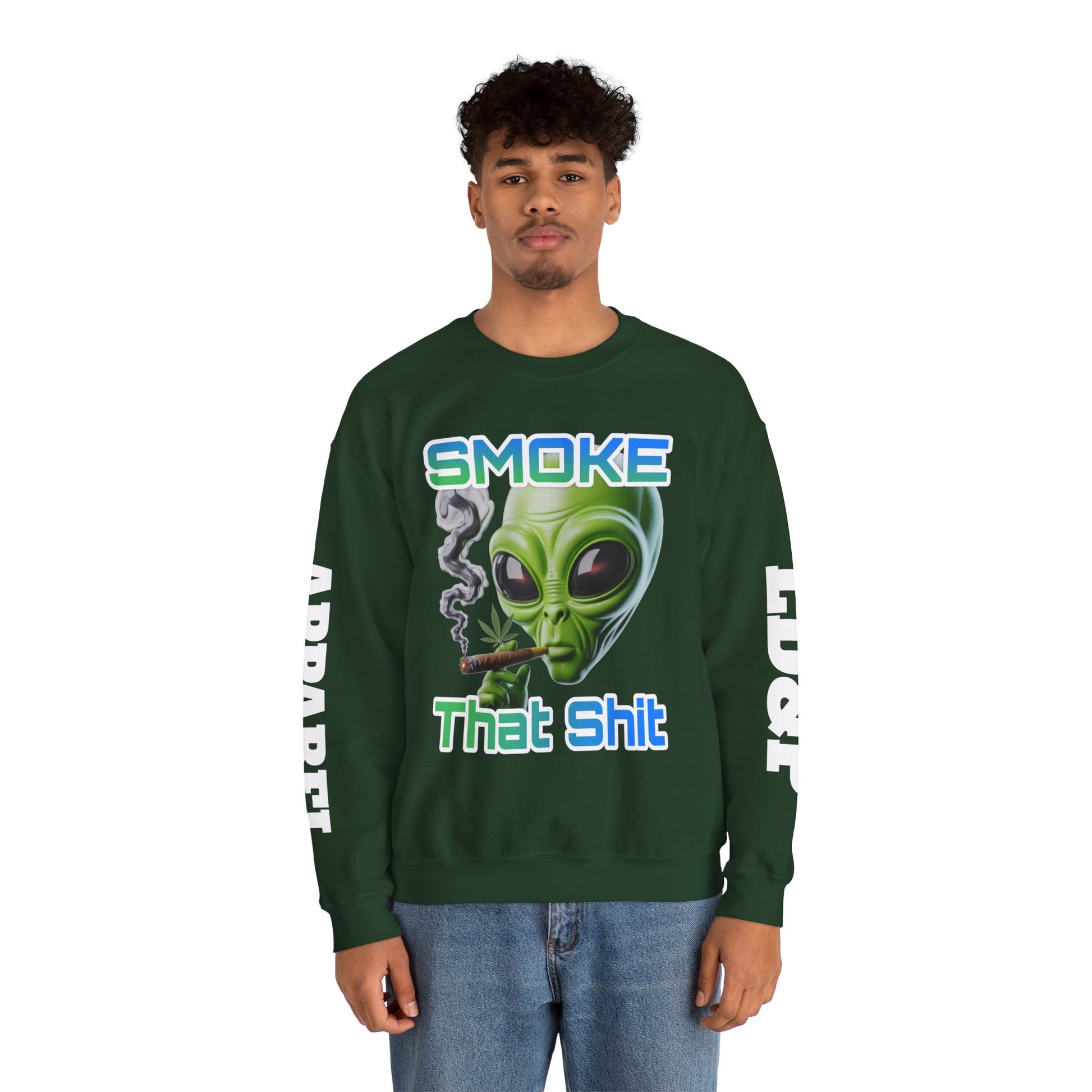 Crewneck Sweatshirt - Smoke That LD&P APPAREL Design