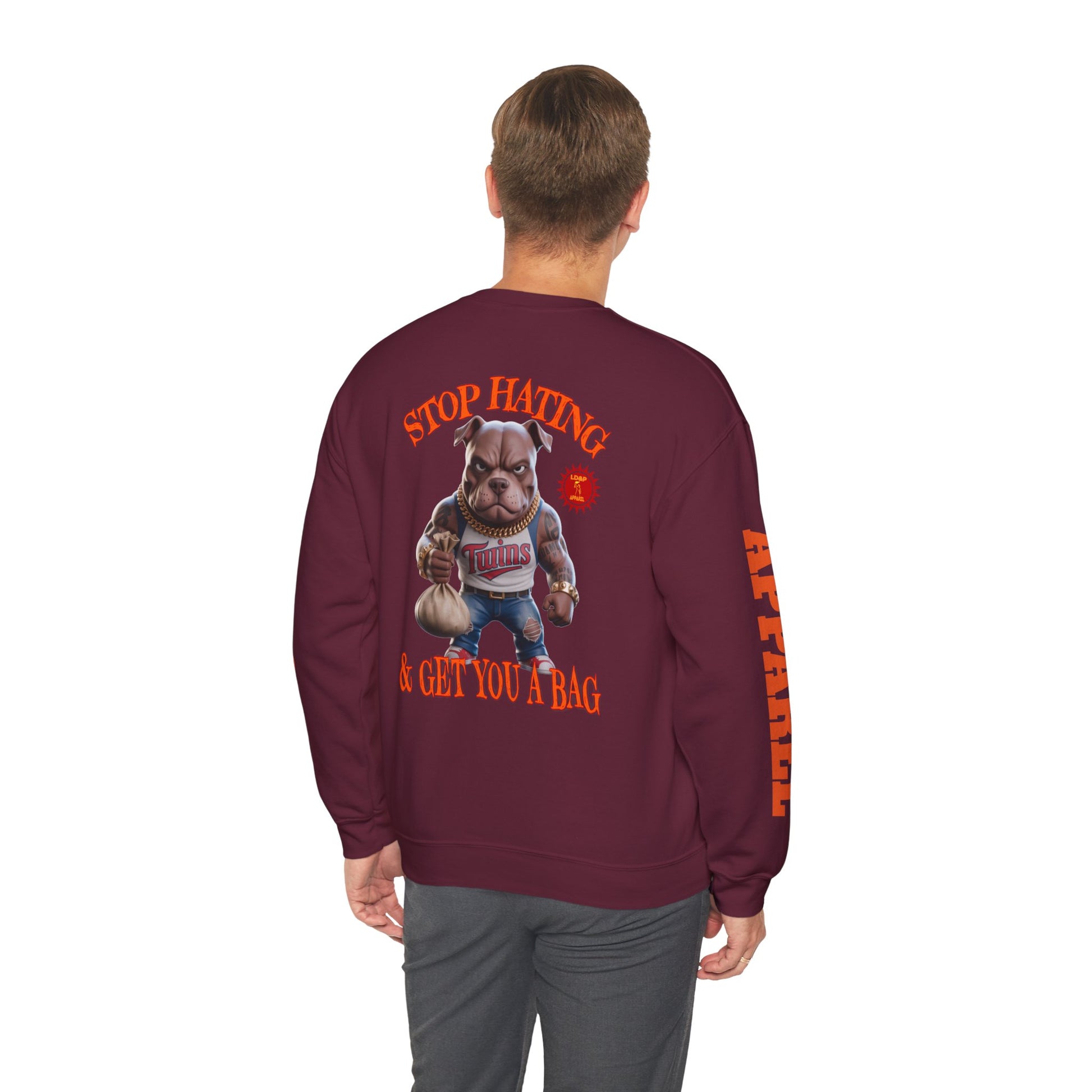 Unisex Sweatshirt Stop Hating LD&P Apparel Design