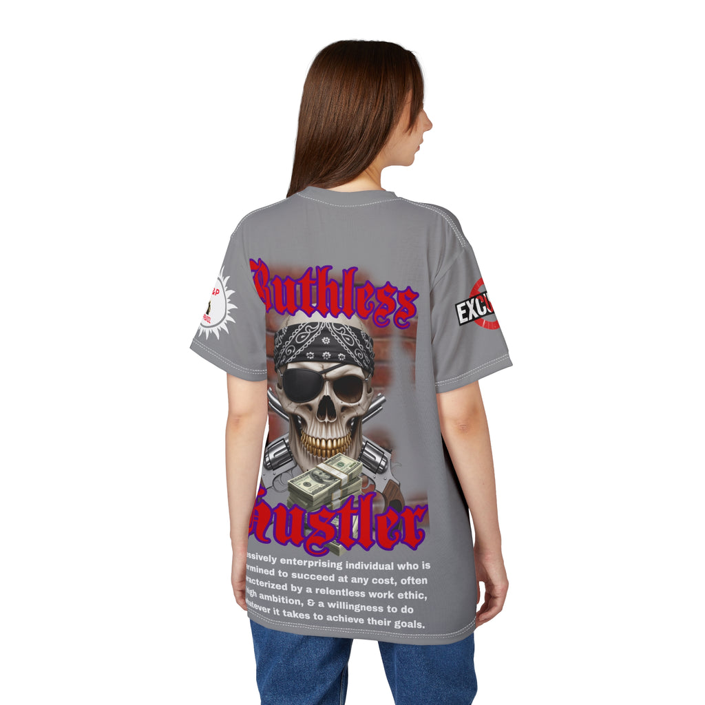 Ruthless Hustler Tee LD&P APPAREL Grey