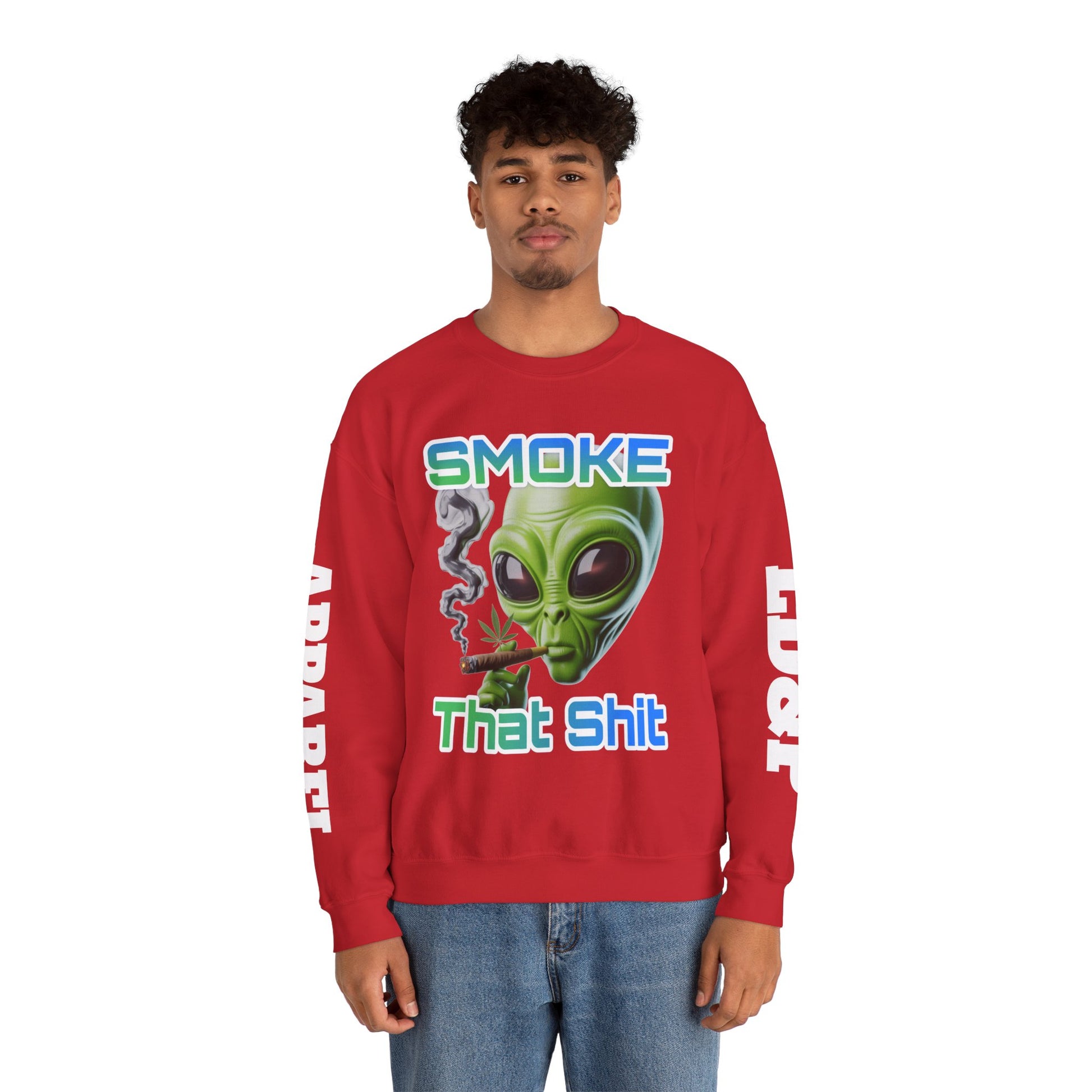 Crewneck Sweatshirt - Smoke That LD&P APPAREL Design