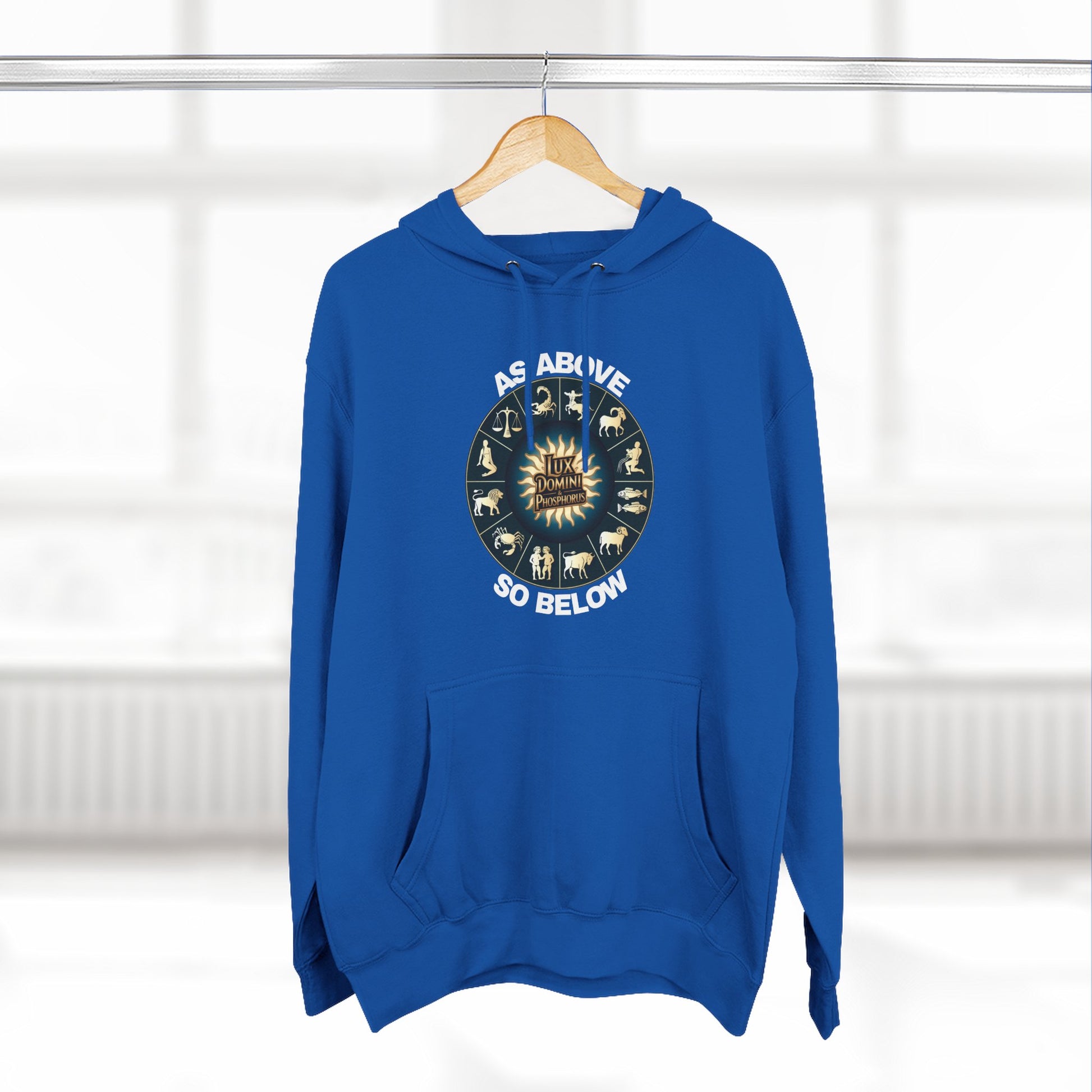Fleece Hoodie - Lux Domini and Phosphorus Design - Above So Below