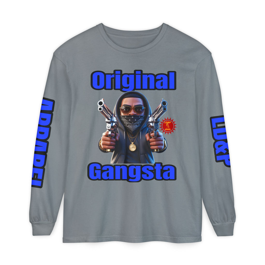 Long Sleeve T-Shirt Original Gangsta LD&amp;P Apparel Design