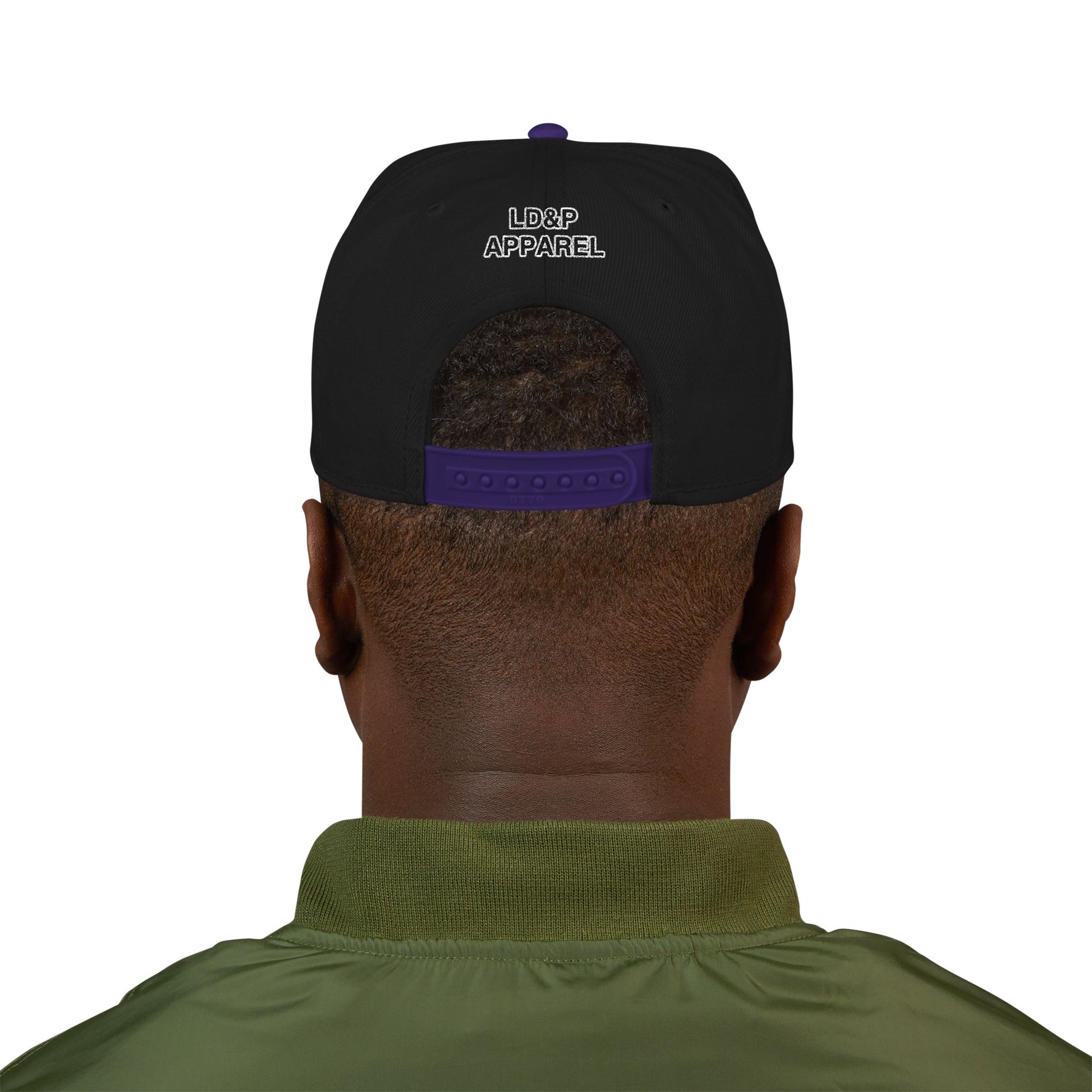 Embroidered Snapback Cap - LD&P Apparel Design