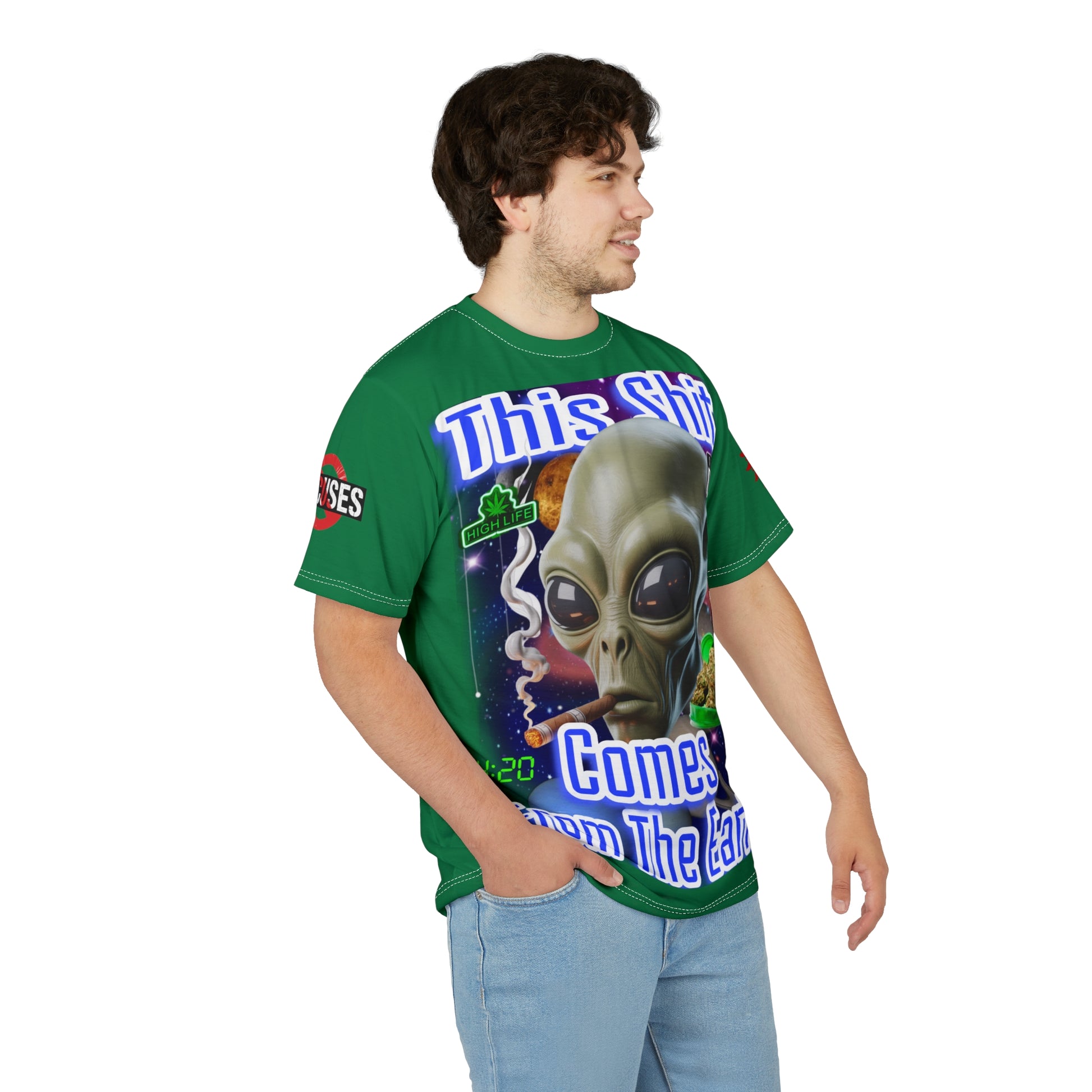 "This Shit Comes From The Earth" LD&P APPAREL Graphic Tee Green