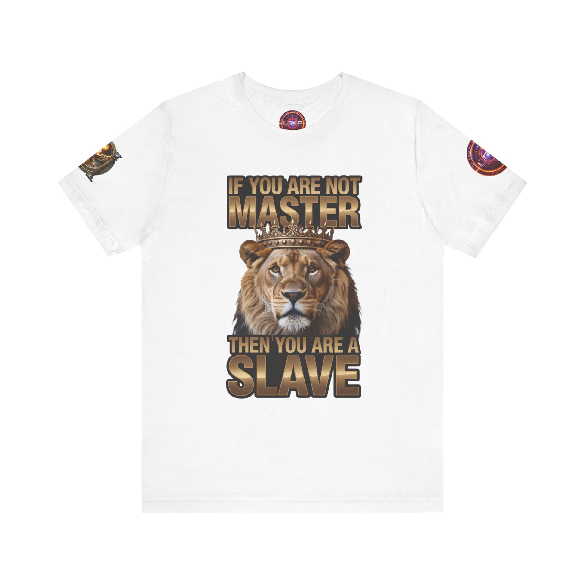 T-Shirt Master or slave LD&amp;P APPAREL Design Unisex Jersey Short Sleeve Tee
