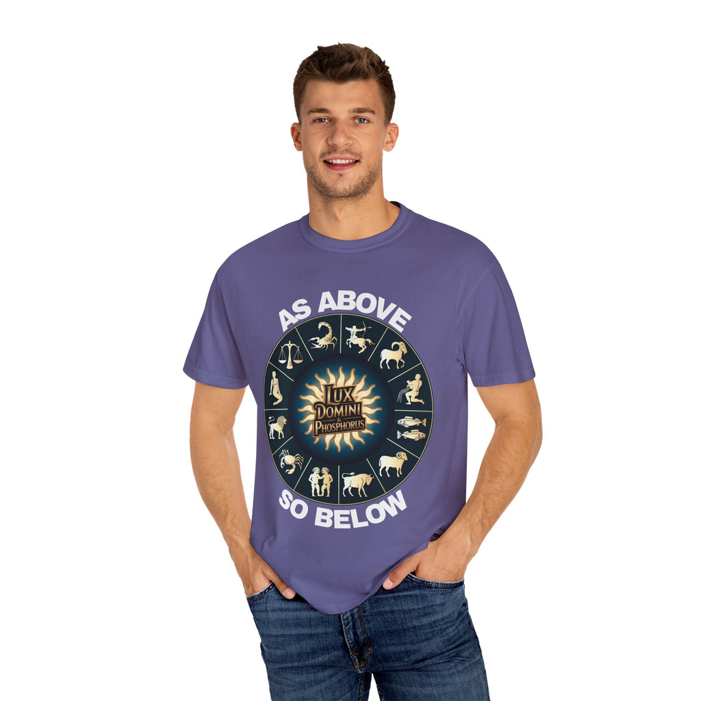 Zodiac Unisex T-Shirt - As above so below design