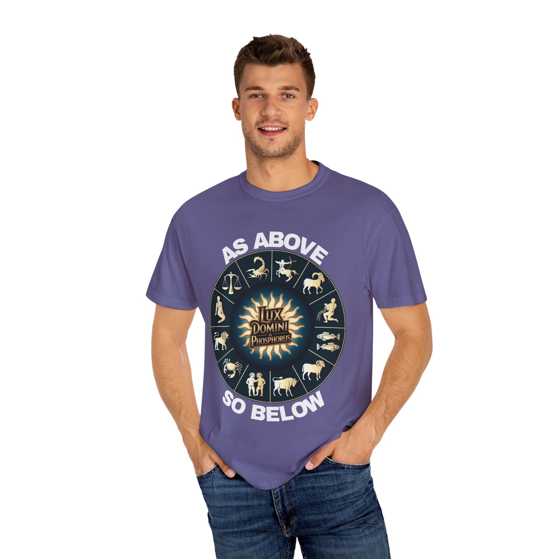 Zodiac Unisex T-Shirt - As above so below design