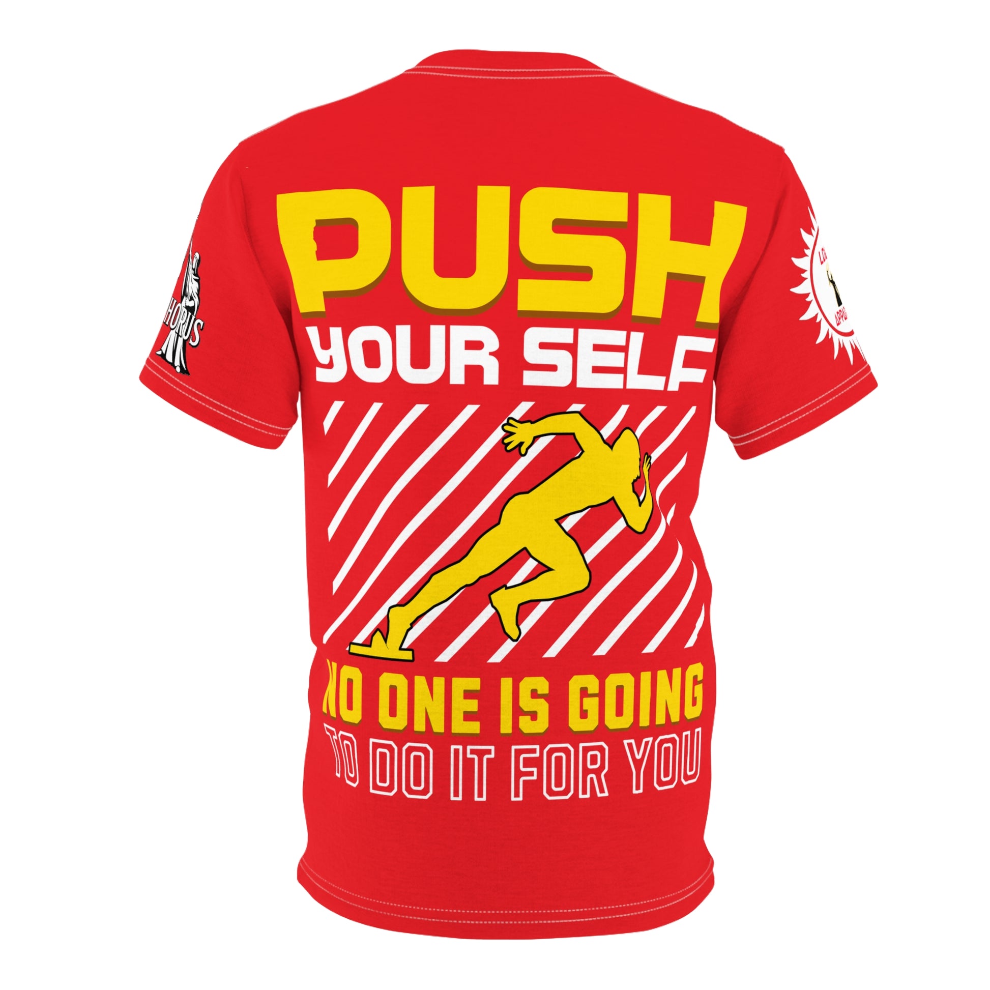 Push Yourself Graphic Tee LD&P APPAREL DESIGN Red